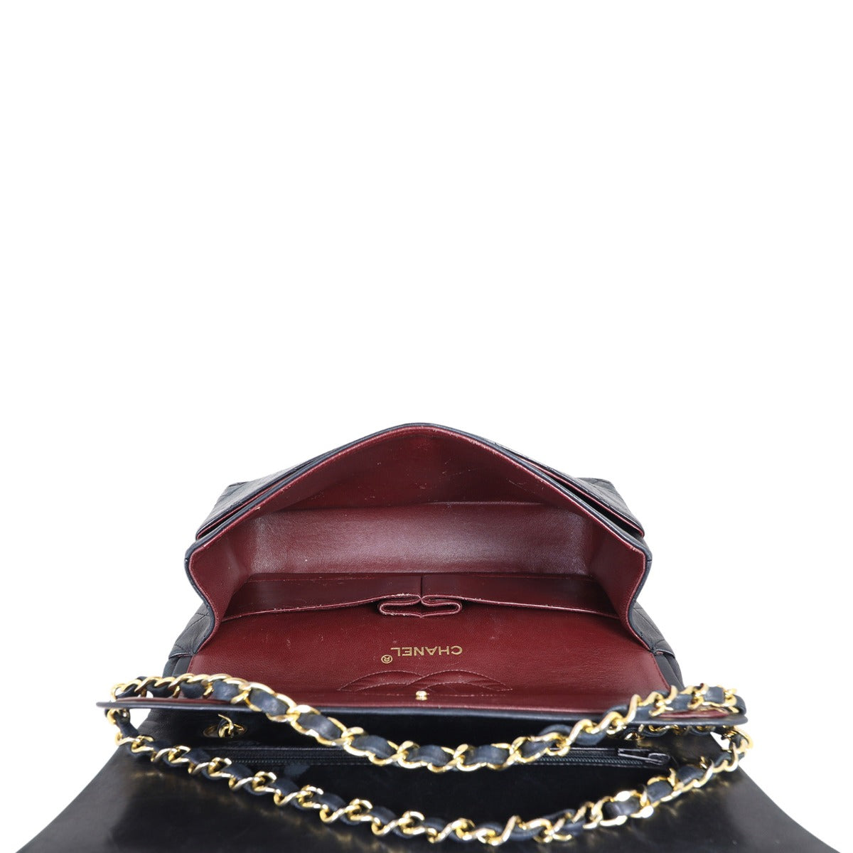 Chanel Classic Double Flap Medium | Black Vintage Lambskin Gold Hardware