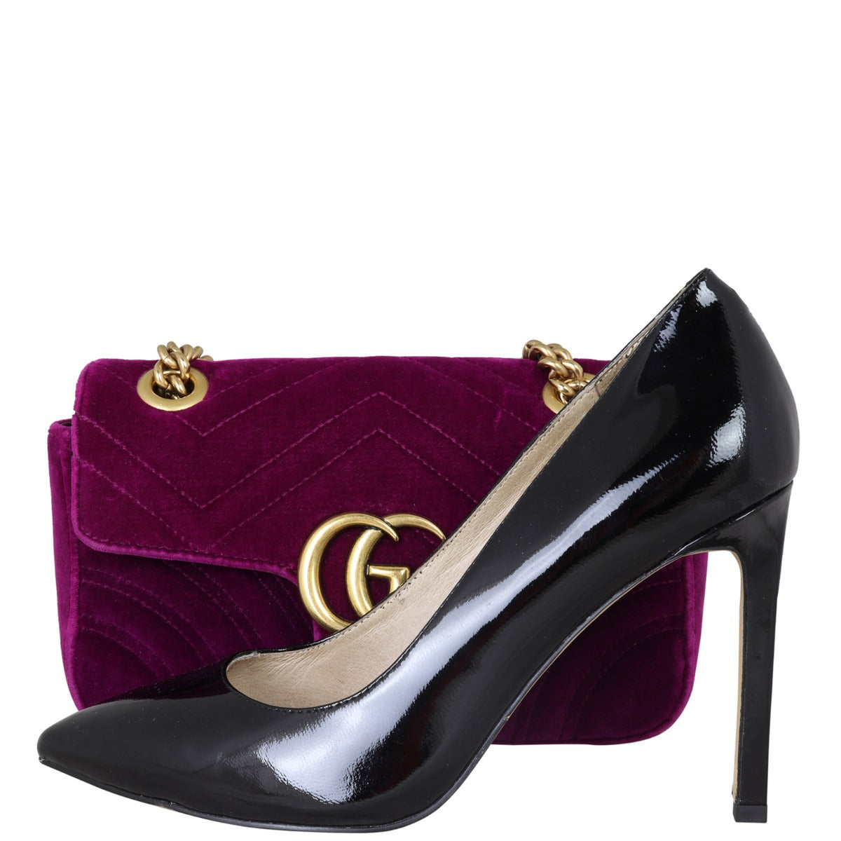 Gucci GG Marmont Mini Velvet Shoulder Bag