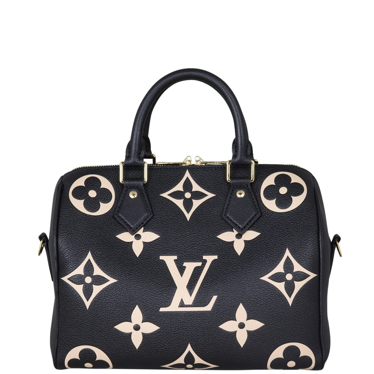 Louis Vuitton Speedy 25 Bandouliere Monogram Empreinte Giant Bicolour
