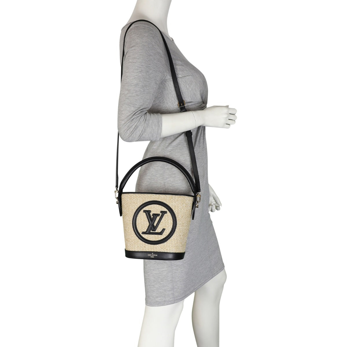 Louis Vuitton Petit Bucket Knitted Raffia