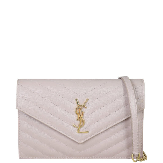 Saint Laurent Cassandre Envelope Chain Wallet