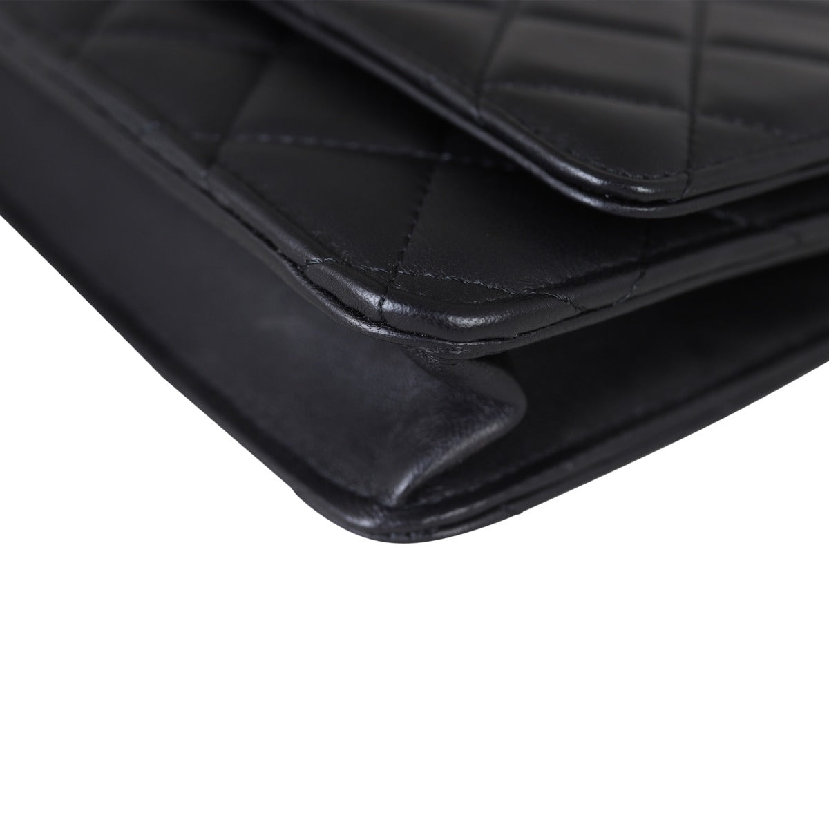 Chanel Classic Wallet on Chain | Black Diamond Lambskin