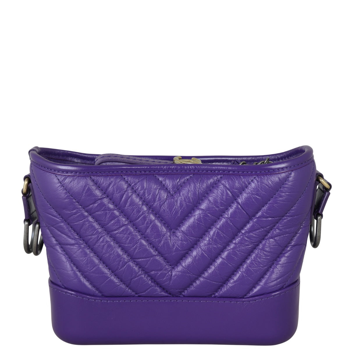 Chanel Gabrielle Chevron Hobo Small