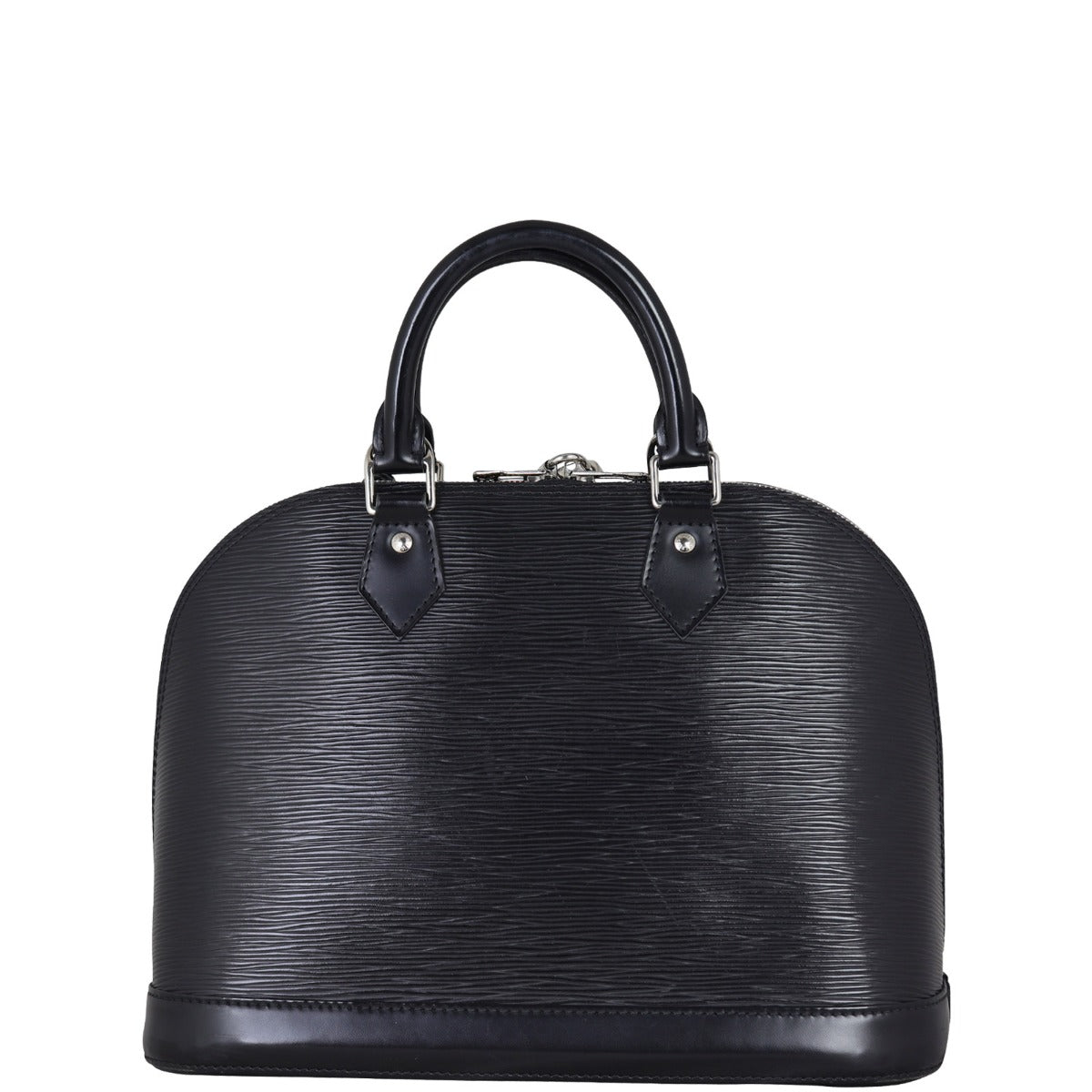 Louis Vuitton Alma PM Epi with Strap | Black Silver Hardware