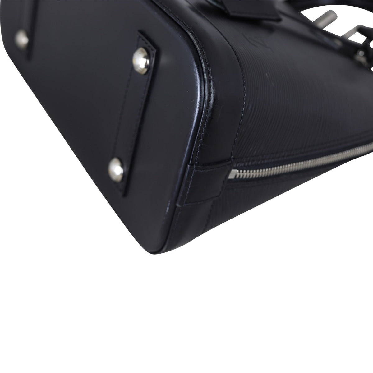 Louis Vuitton Alma PM Epi with Strap | Black Silver Hardware