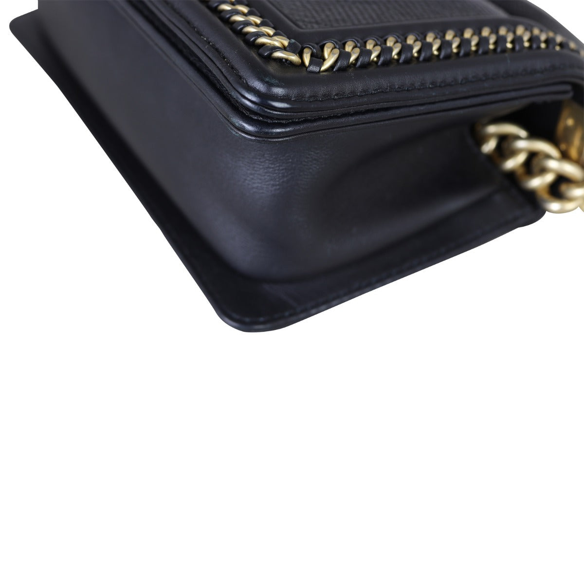 Chanel Boy Top Handle Bag Small Lizard