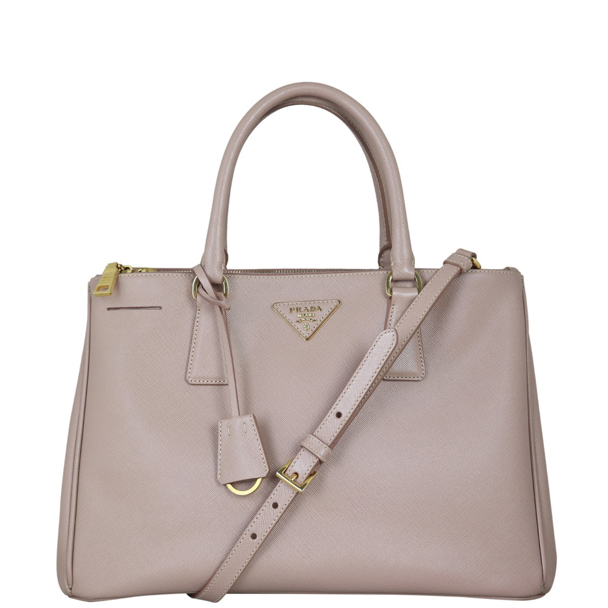 Prada Saffiano Lux Galleria Double Zip Tote Medium