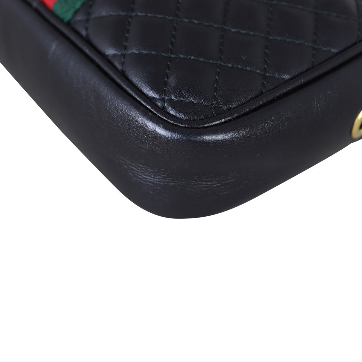 Gucci Web Trapuntata Mini GG Shoulder Bag