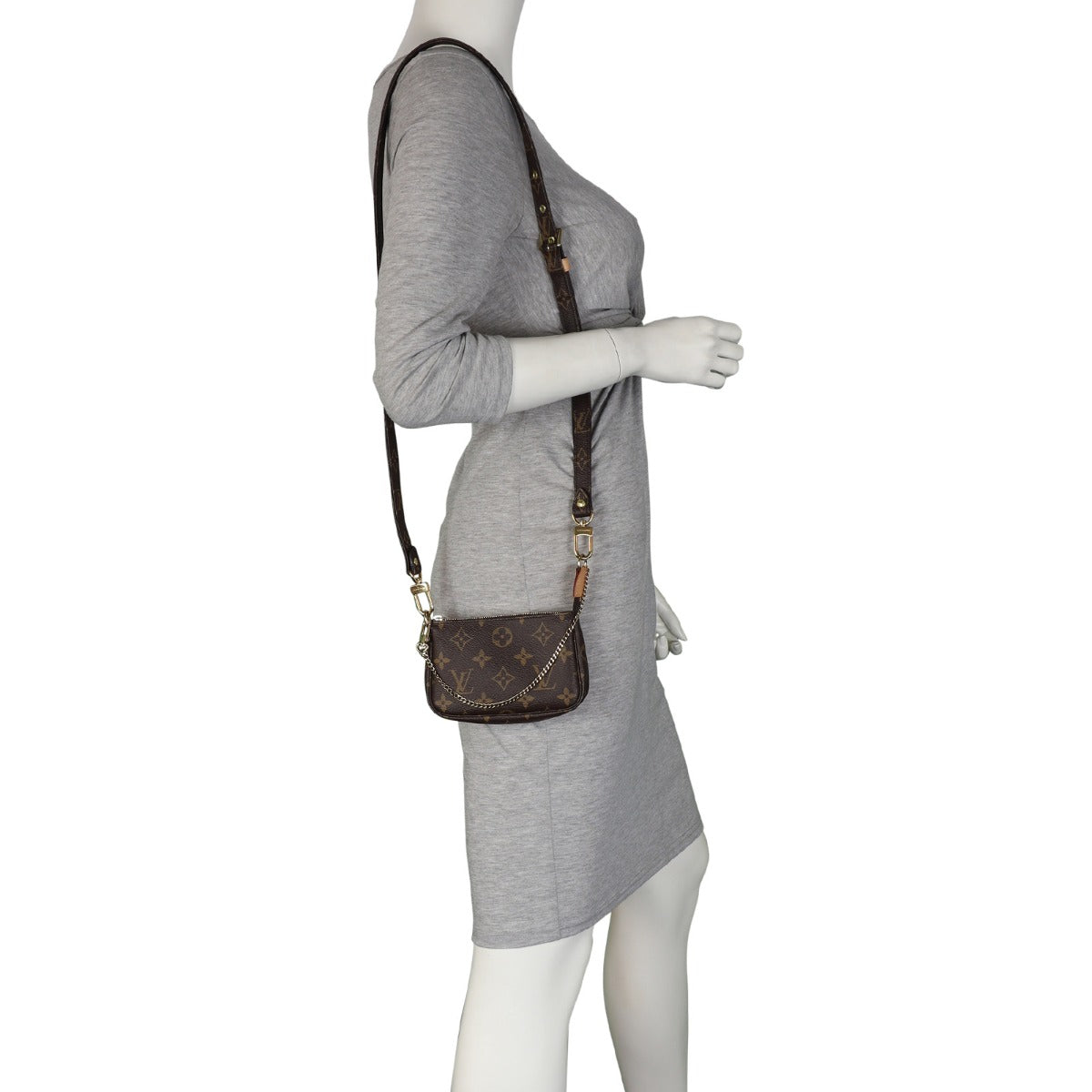 Louis Vuitton Mini Pochette Accessoires Monogram with Strap