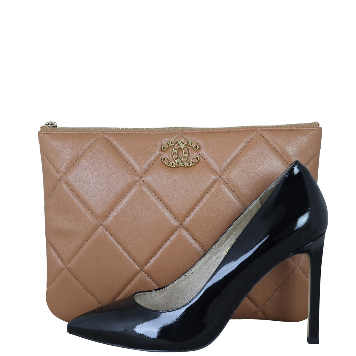 Chanel 19 Pouch | Brown