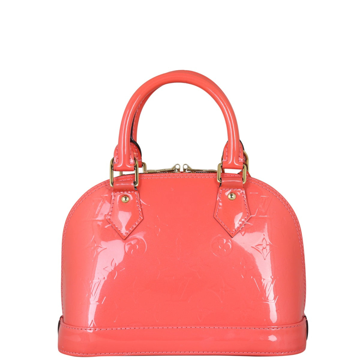 Louis Vuitton Alma BB Monogram Vernis | Coral Pink