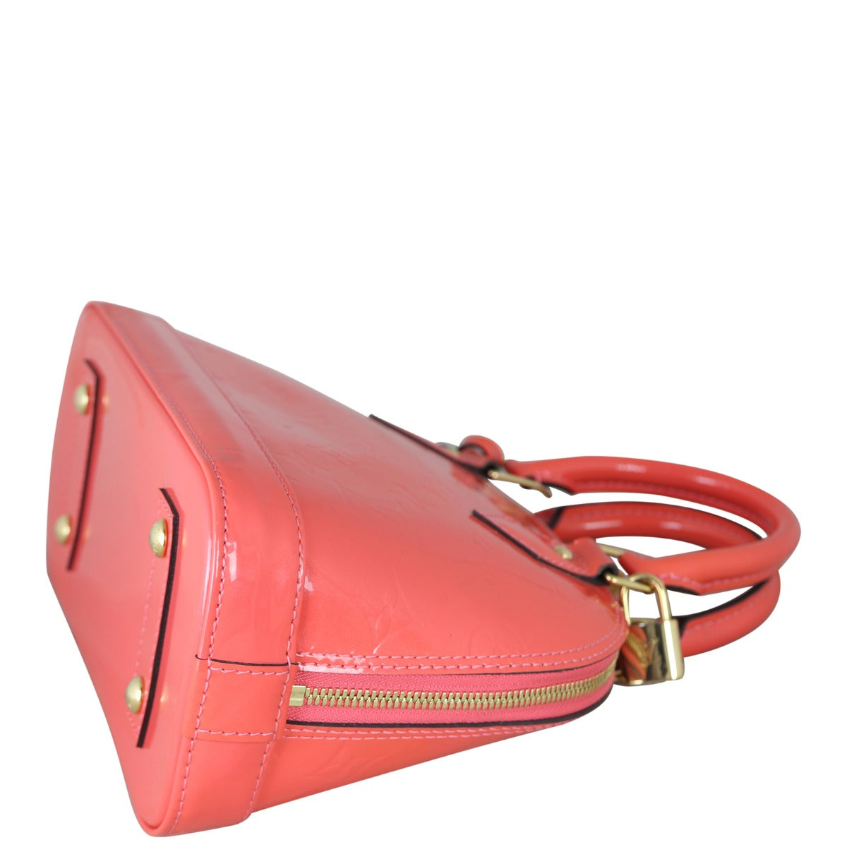 Louis Vuitton Alma BB Monogram Vernis | Coral Pink