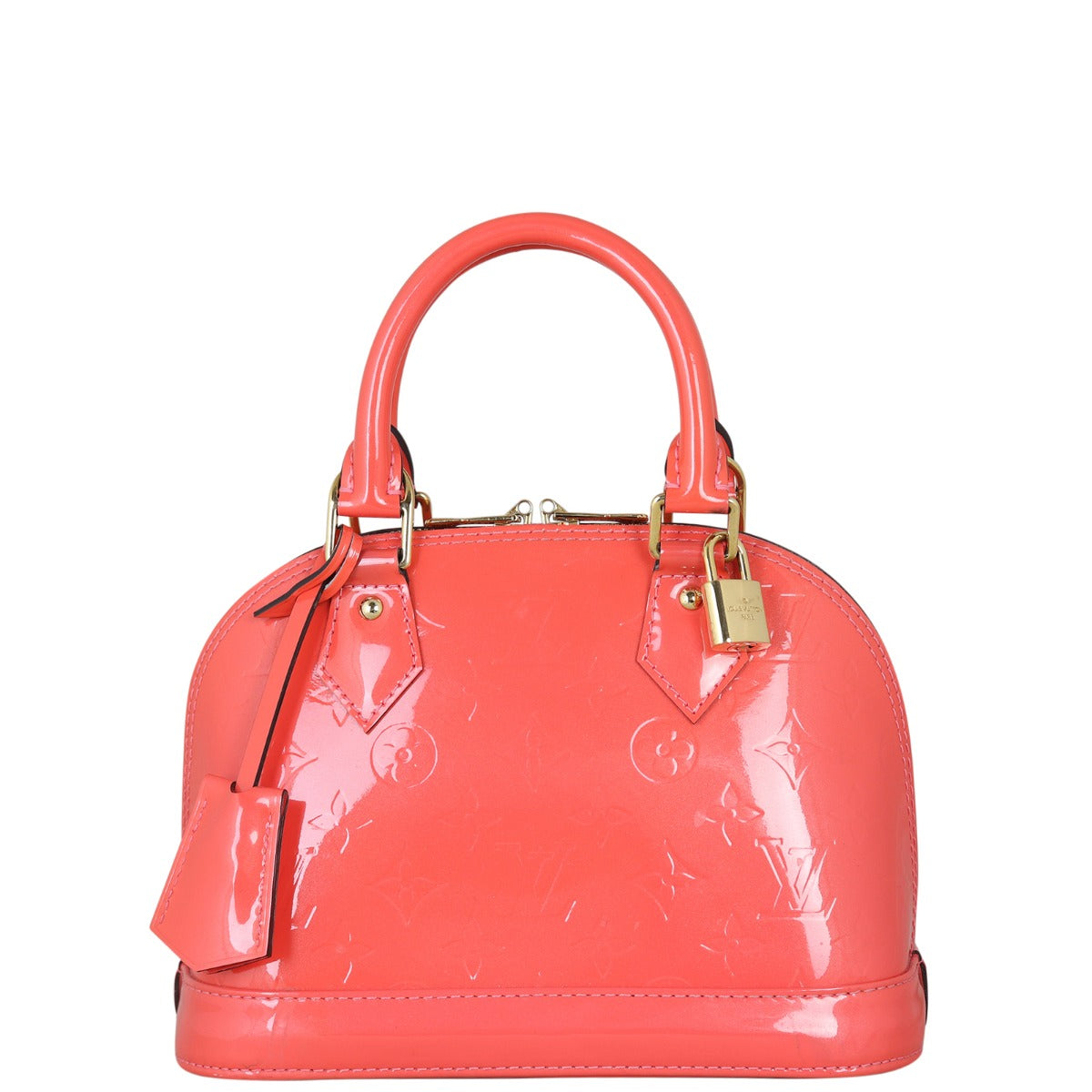Louis Vuitton Alma BB Monogram Vernis | Coral Pink