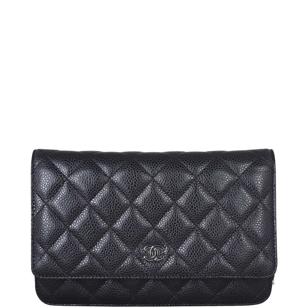 Chanel Classic Wallet on Chain | Black Diamond Caviar