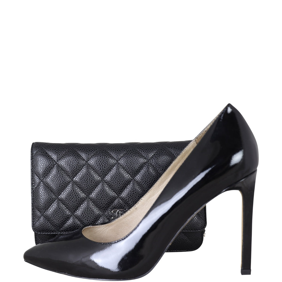 Chanel Classic Wallet on Chain | Black Diamond Caviar