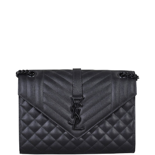Saint Laurent Monogram Mix Matelasse Envelope Chain Bag Medium