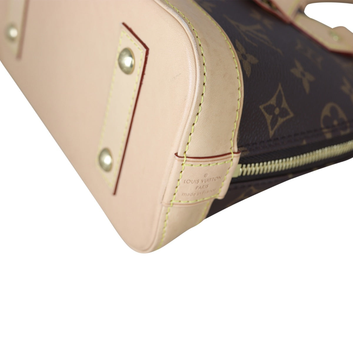 Louis Vuitton Alma BB Monogram | Vachetta Leather Trim
