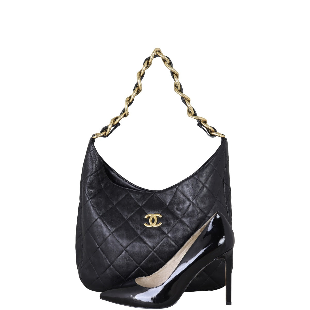 Chanel Quilted Lambskin Hobo