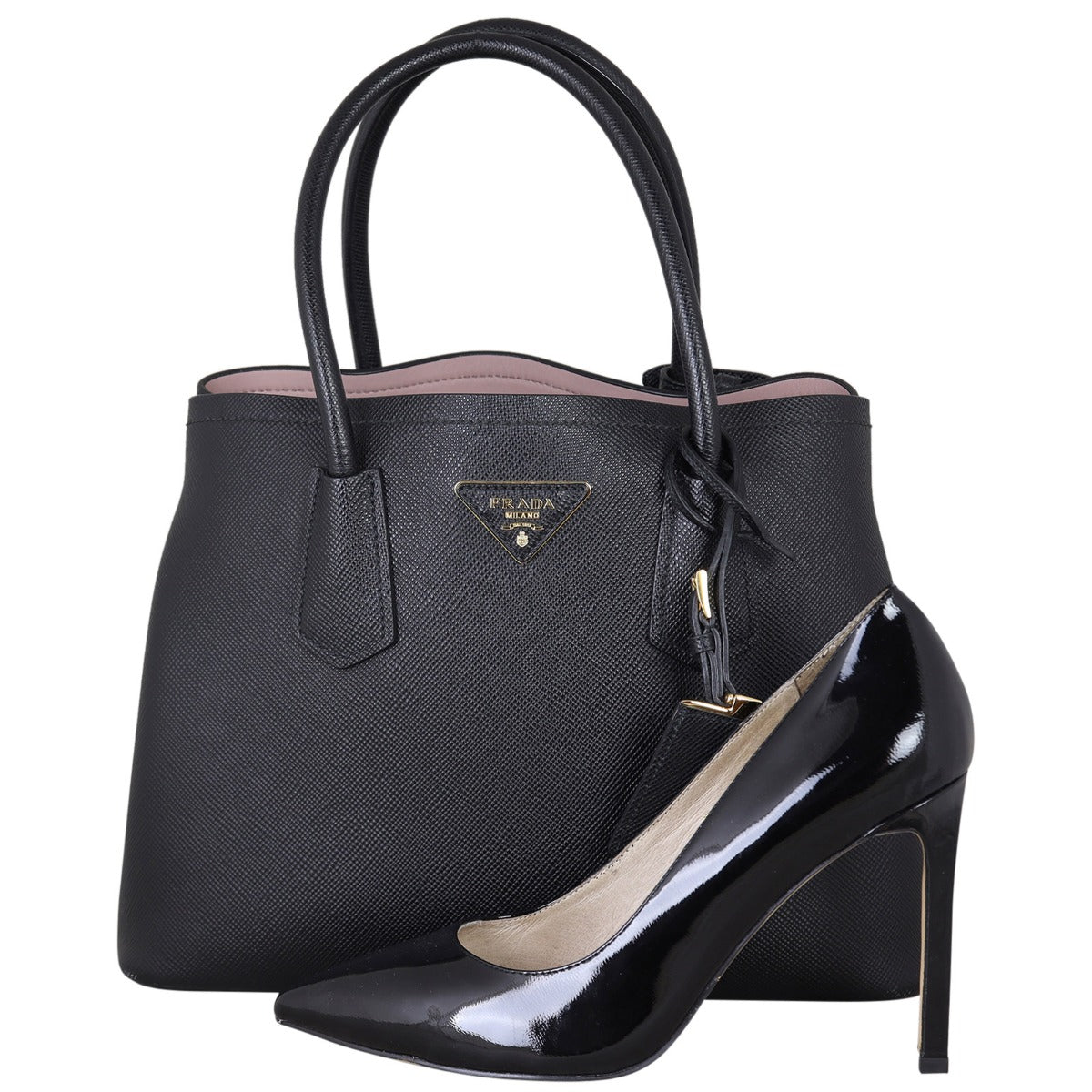 Prada Saffiano Cuir Double Bag Small