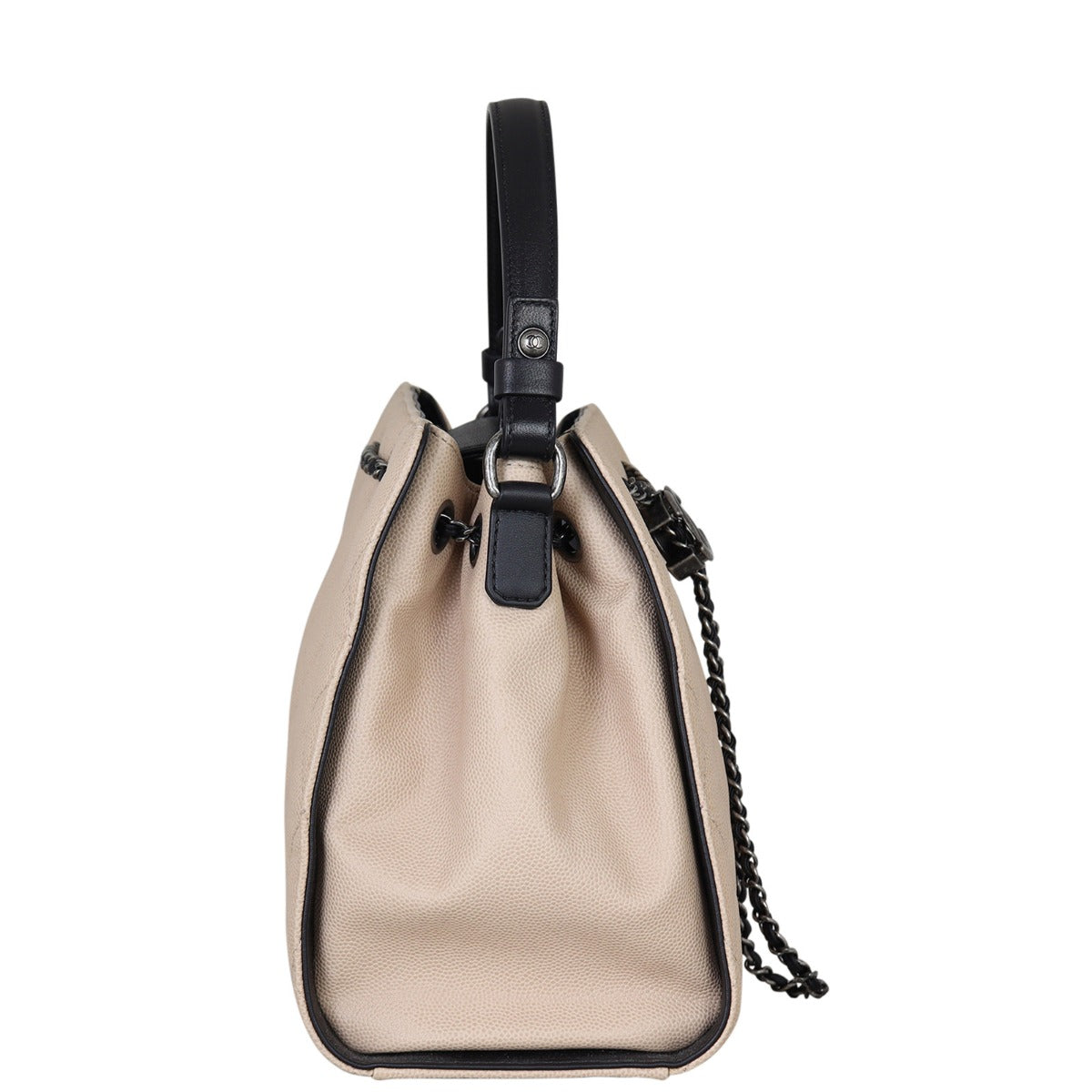 Chanel CC Quilted Bucket Bag
