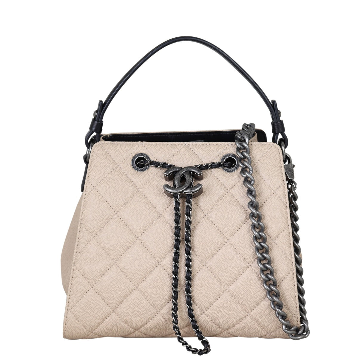 Chanel CC Quilted Bucket Bag
