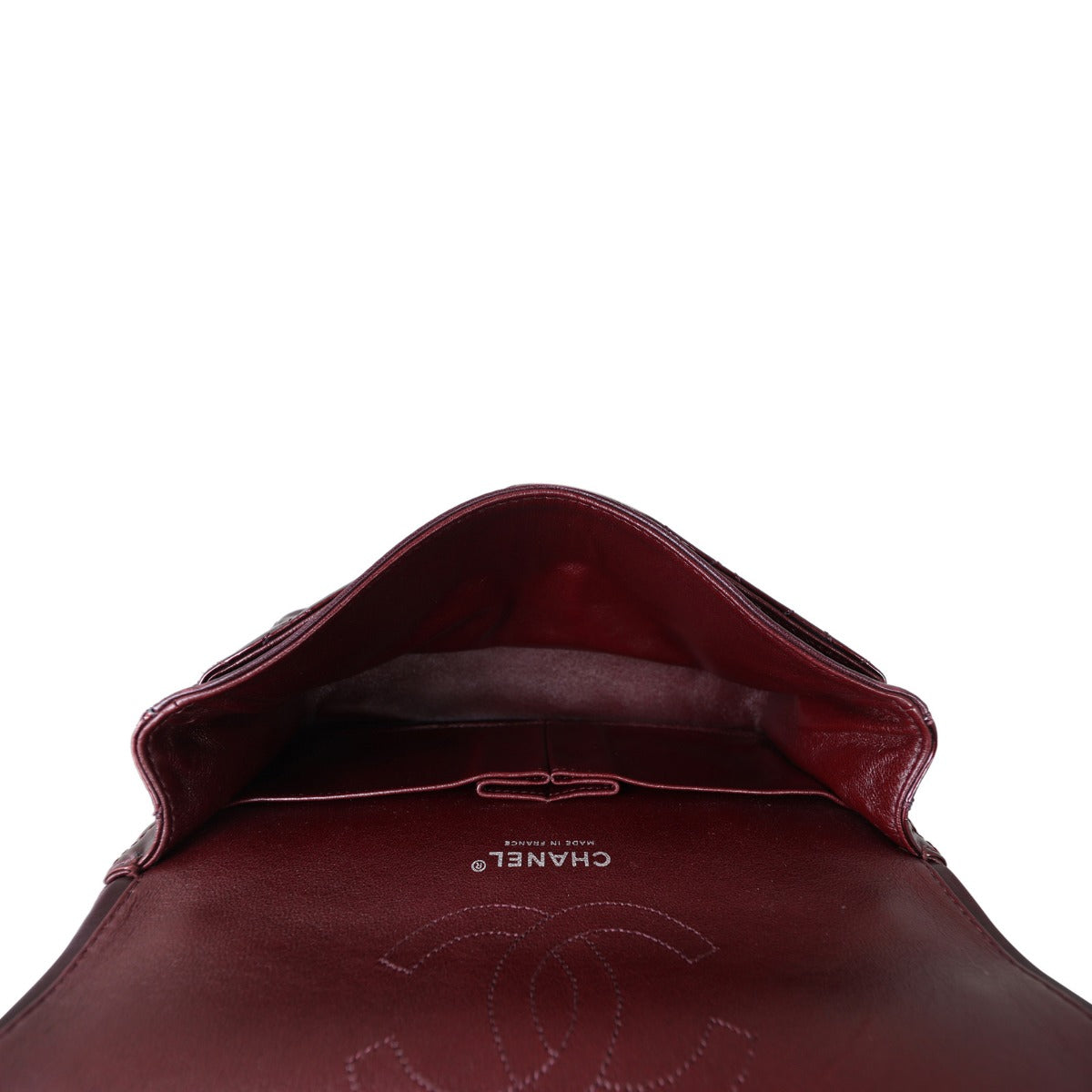 Chanel Classic Double Flap Medium Patent | Wine Red