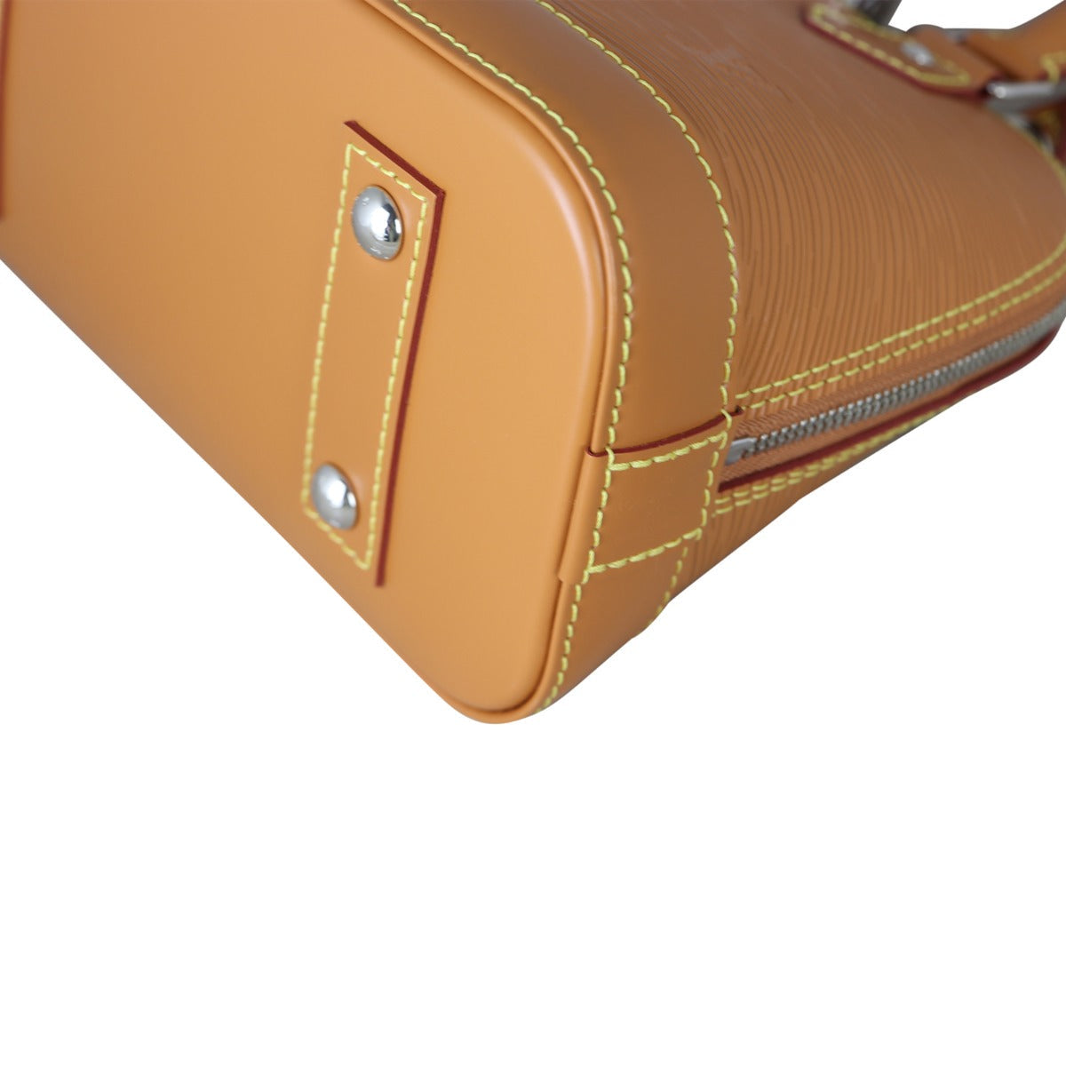 Louis Vuitton Alma BB Epi with Embroidered Strap | Gold Miel