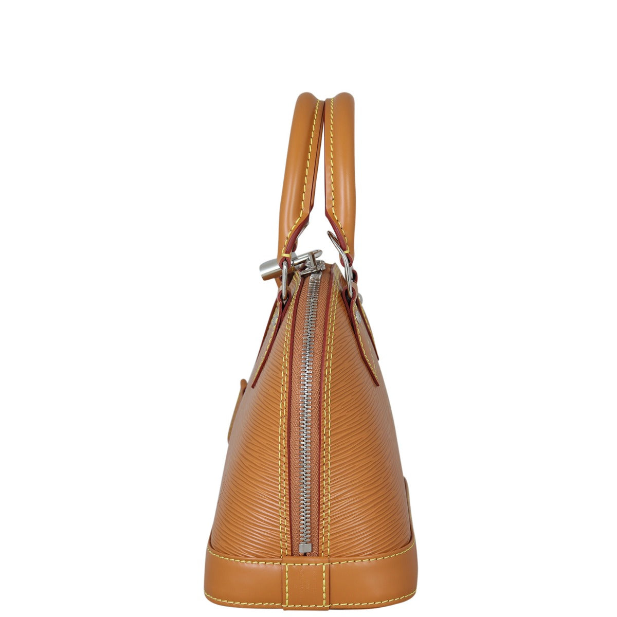 Louis Vuitton Alma BB Epi with Embroidered Strap | Gold Miel