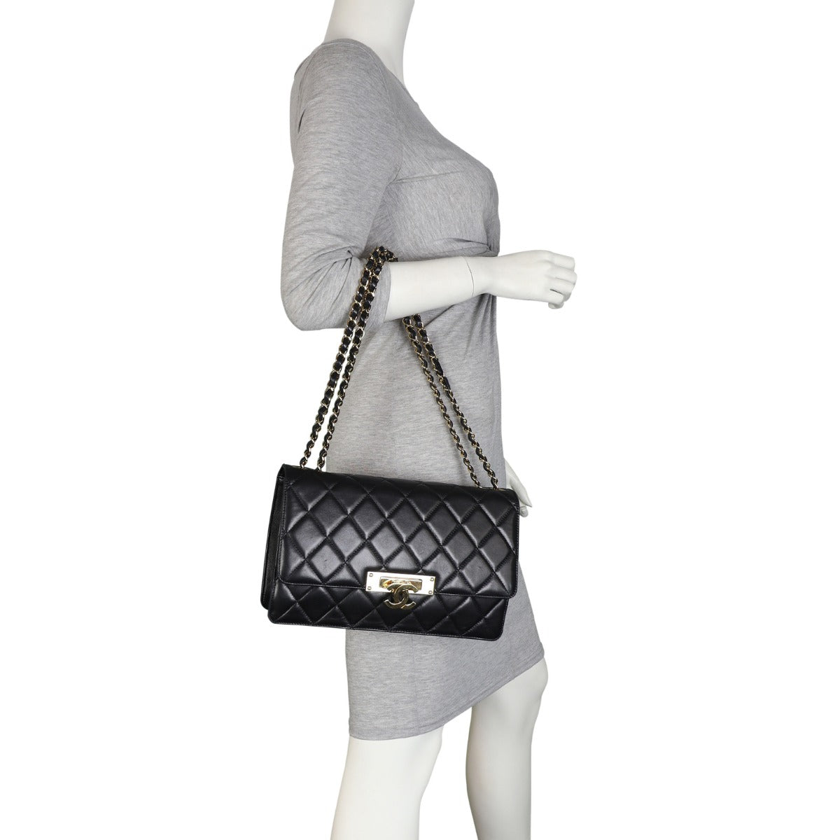 Chanel CC Golden Class Flap Bag Large