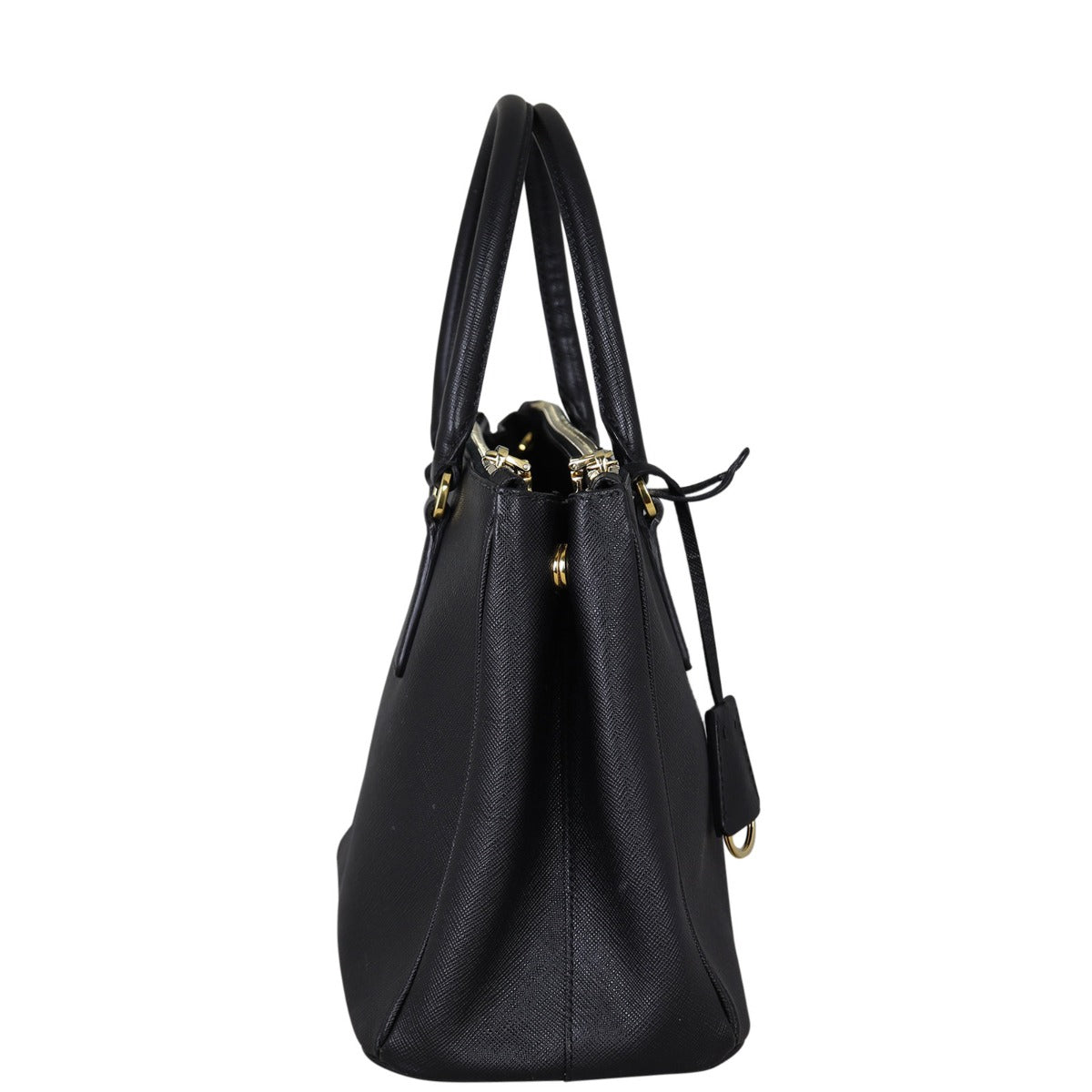 Prada Saffiano Lux Galleria Double Zip Tote Small
