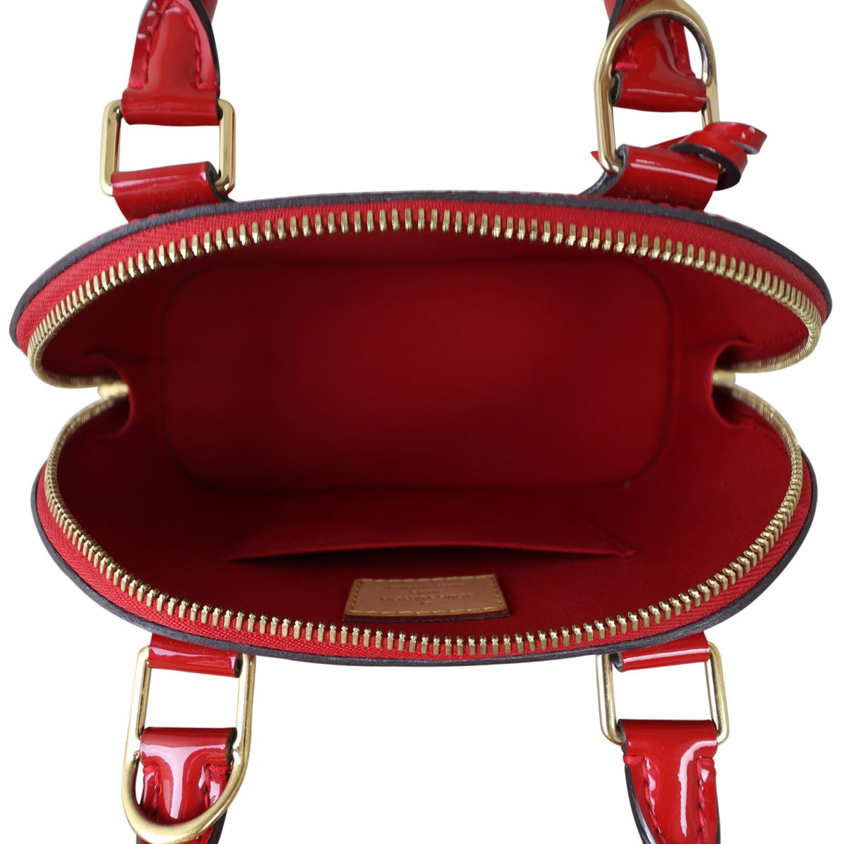 Louis Vuitton Alma BB Monogram Vernis | Pomme D'amour Red