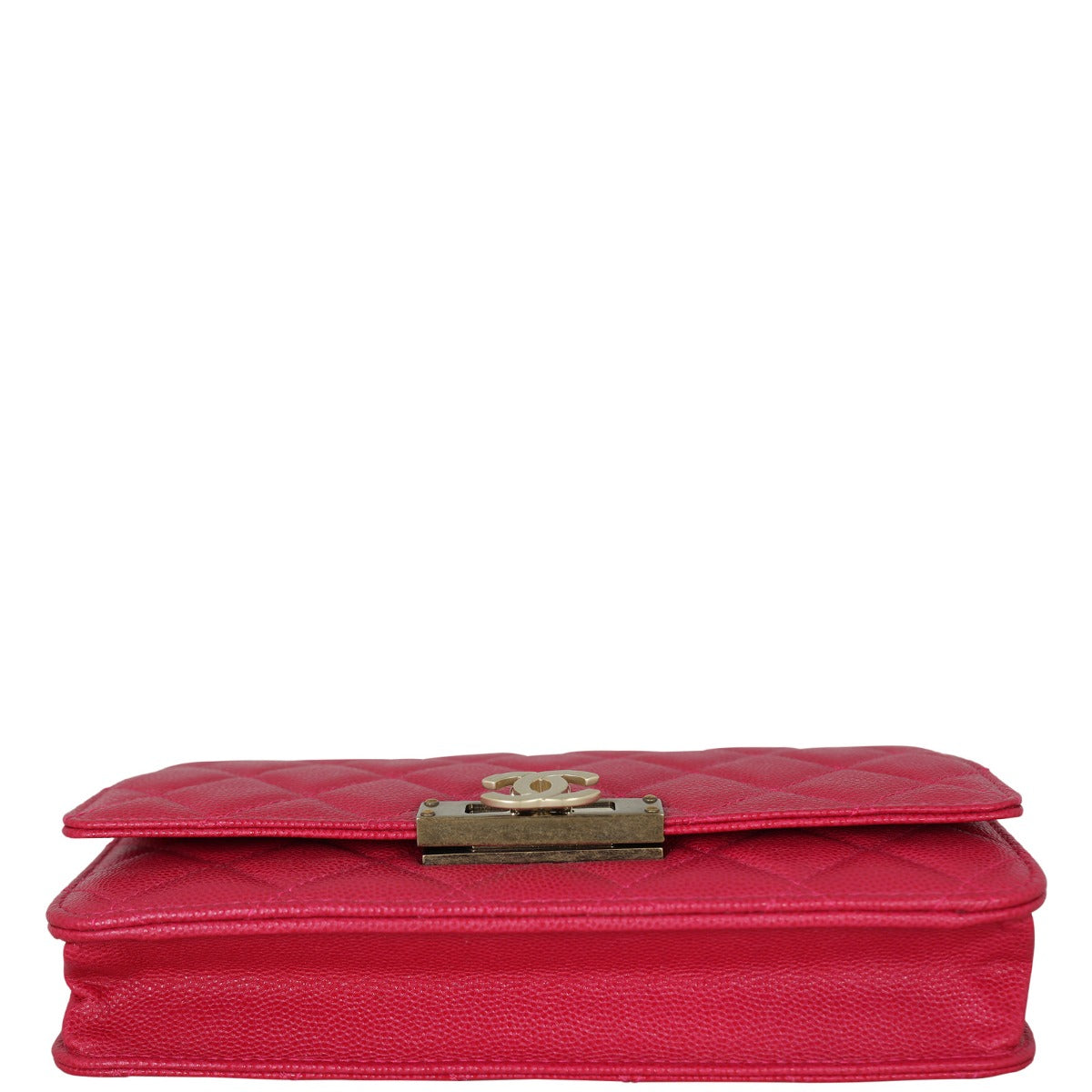Chanel Golden Class Wallet on Chain | Red