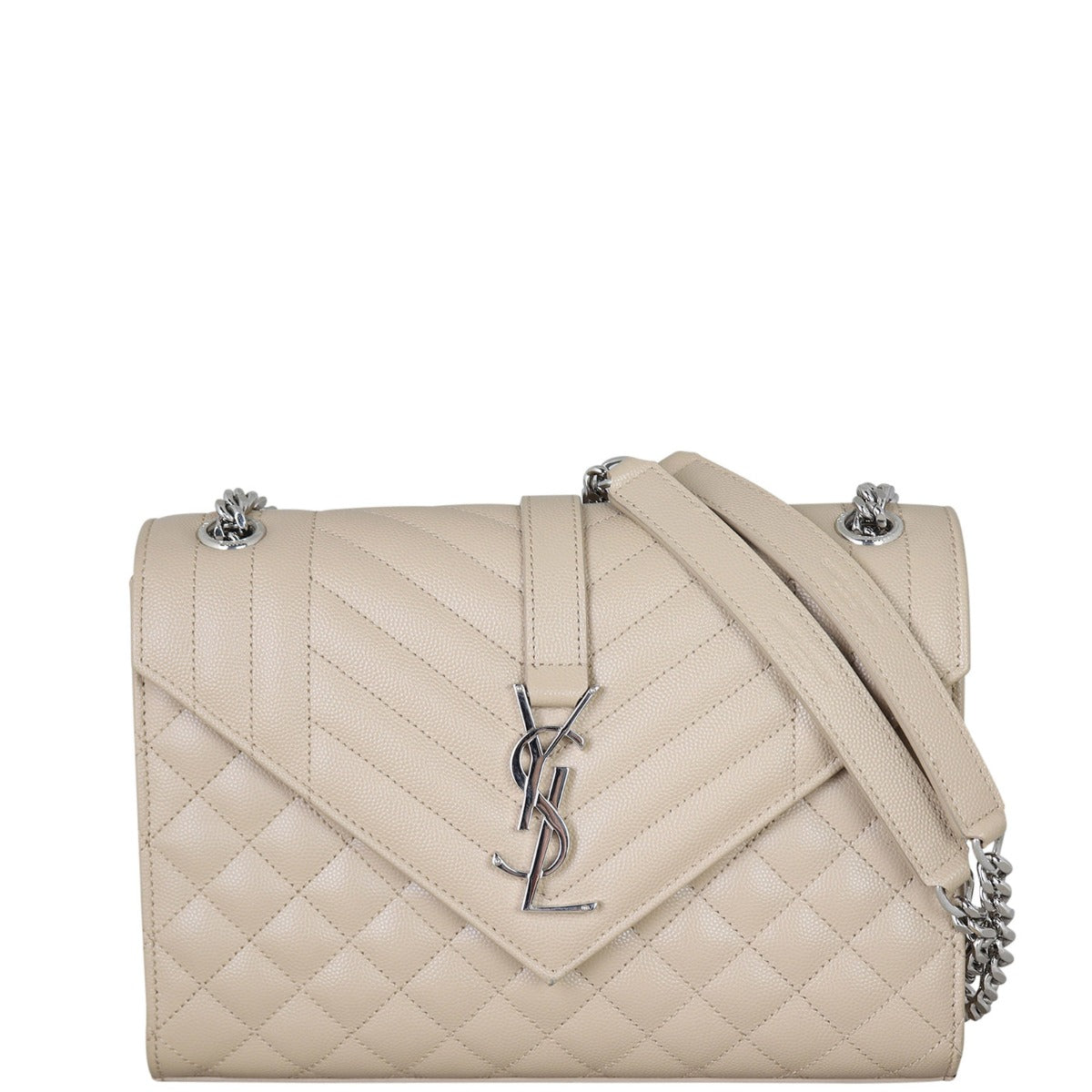 Saint Laurent Monogram Mix Matelasse Envelope Chain Bag Medium