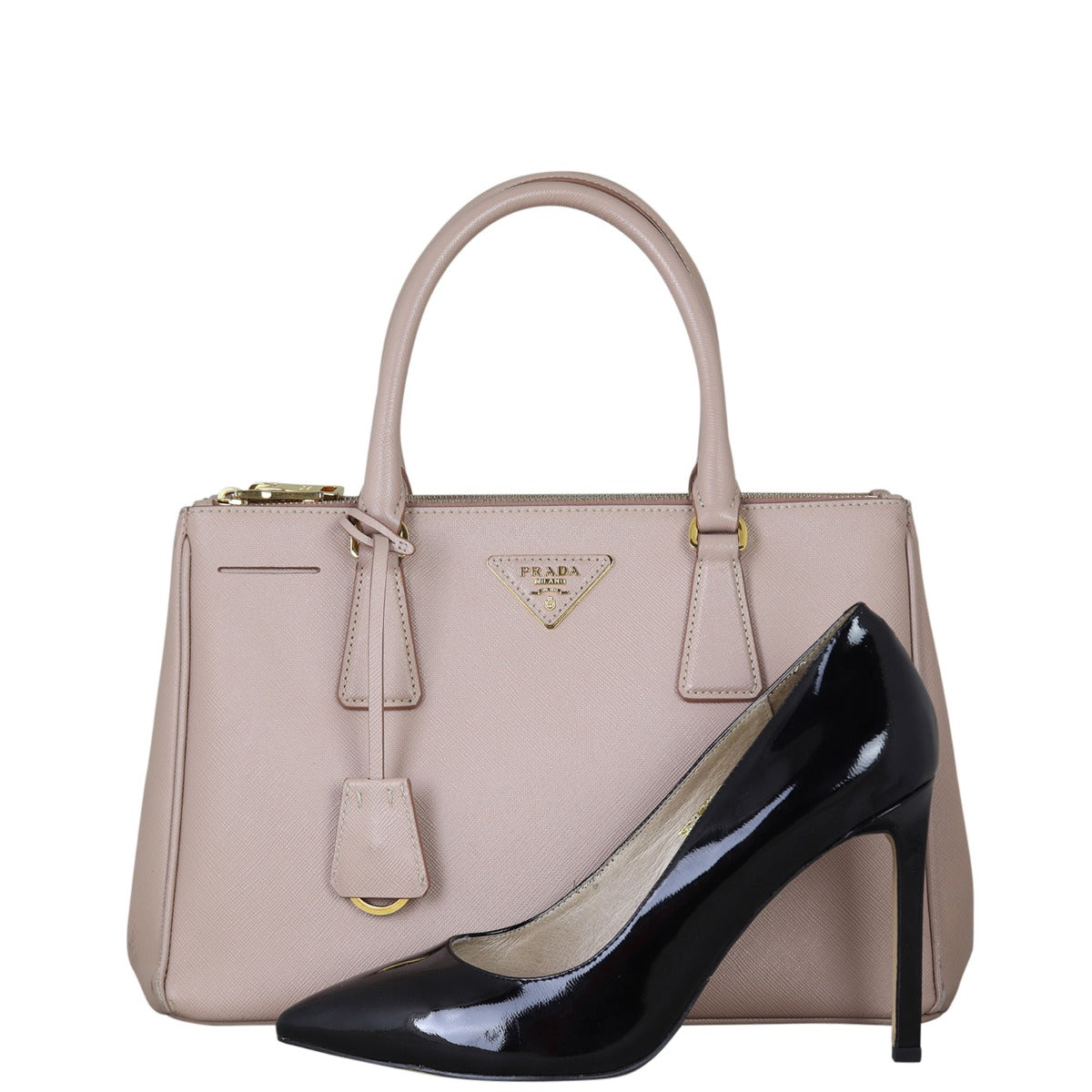 Prada Saffiano Lux Galleria Double Zip Tote Small