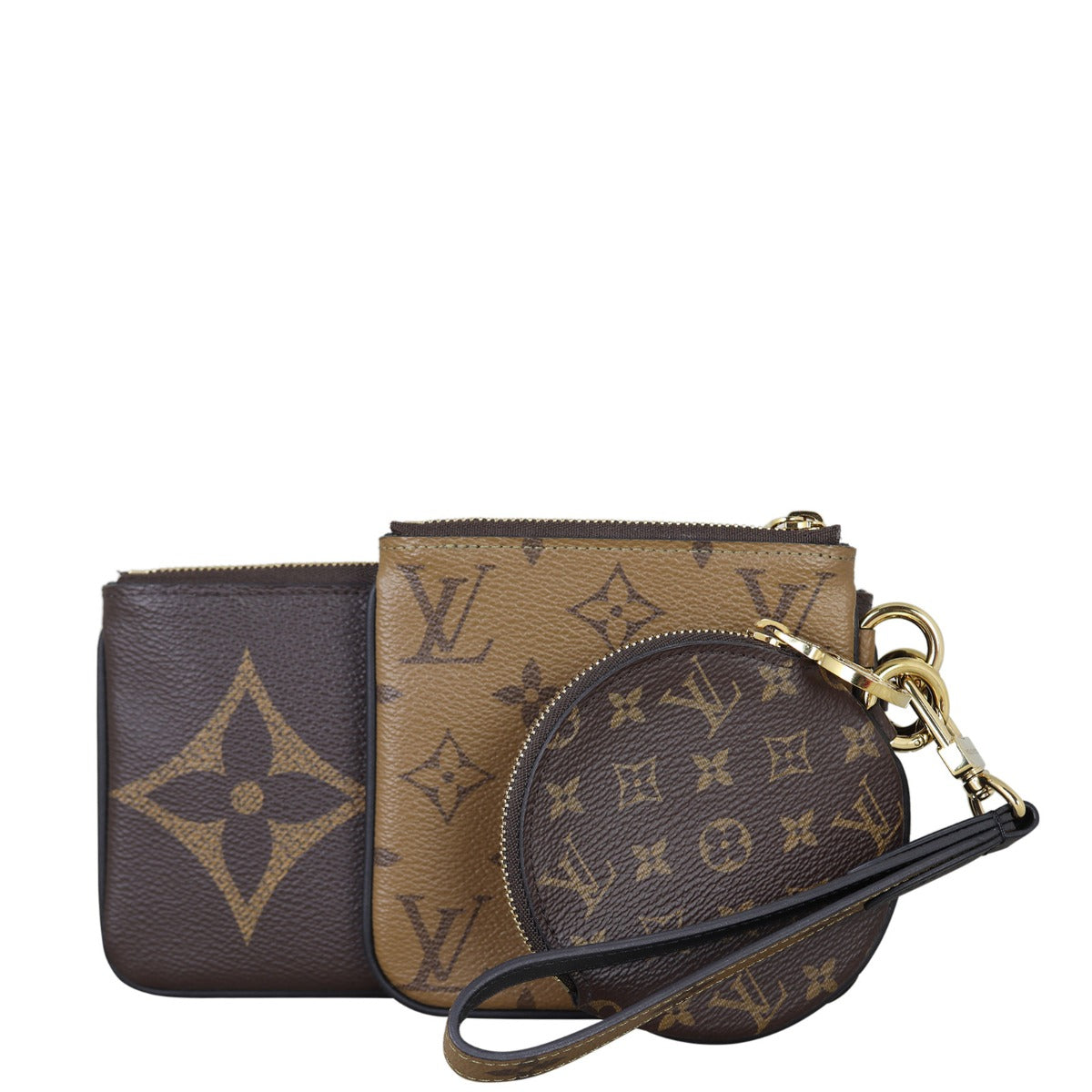 Louis Vuitton Trio Pouch Reverse Monogram