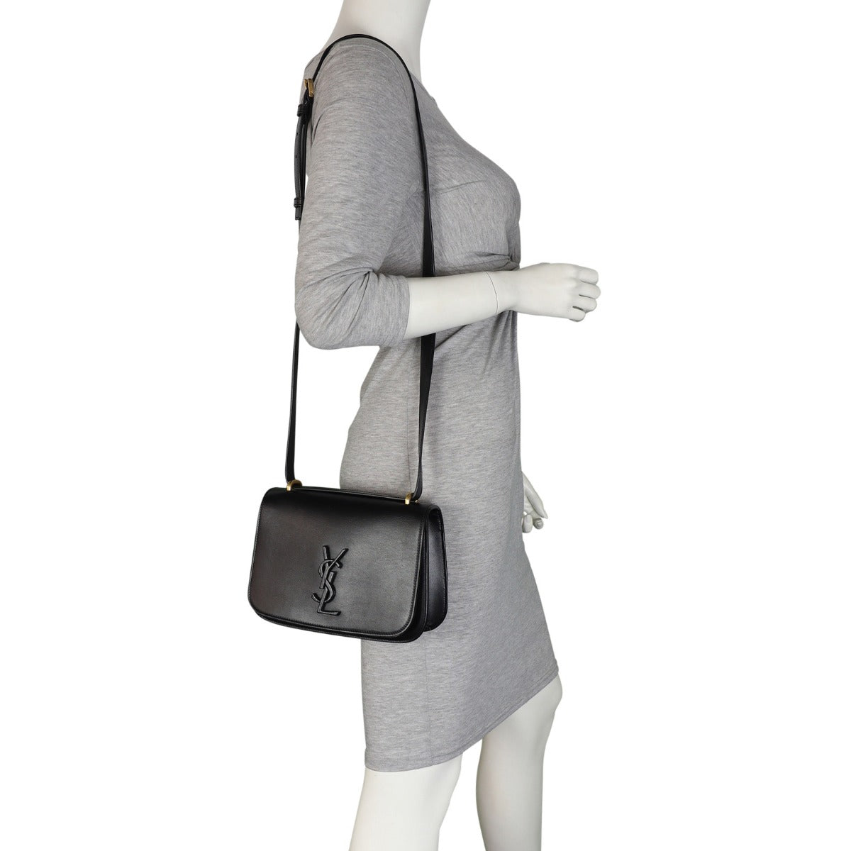 Saint Laurent Spontini Leather Saddle Bag