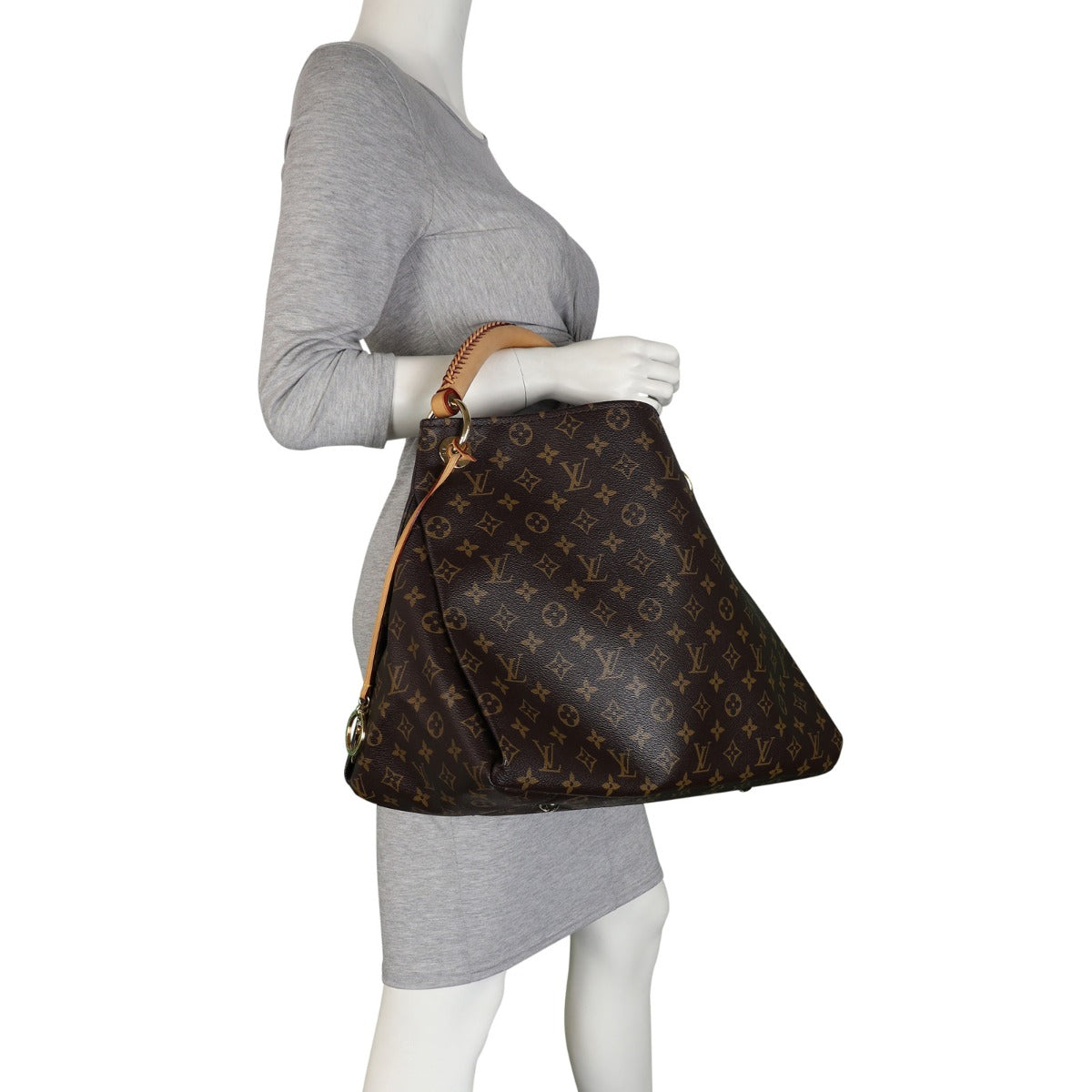 Louis Vuitton Artsy MM Monogram | Gold Keyring