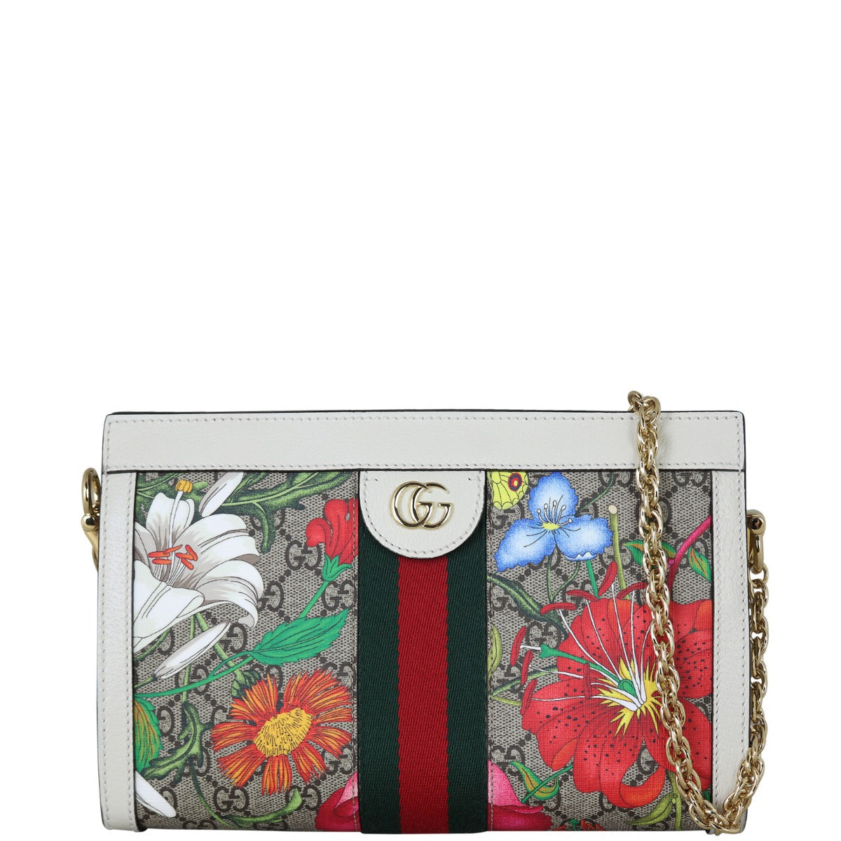 Gucci Ophidia GG Supreme Flora Small Shoulder Bag