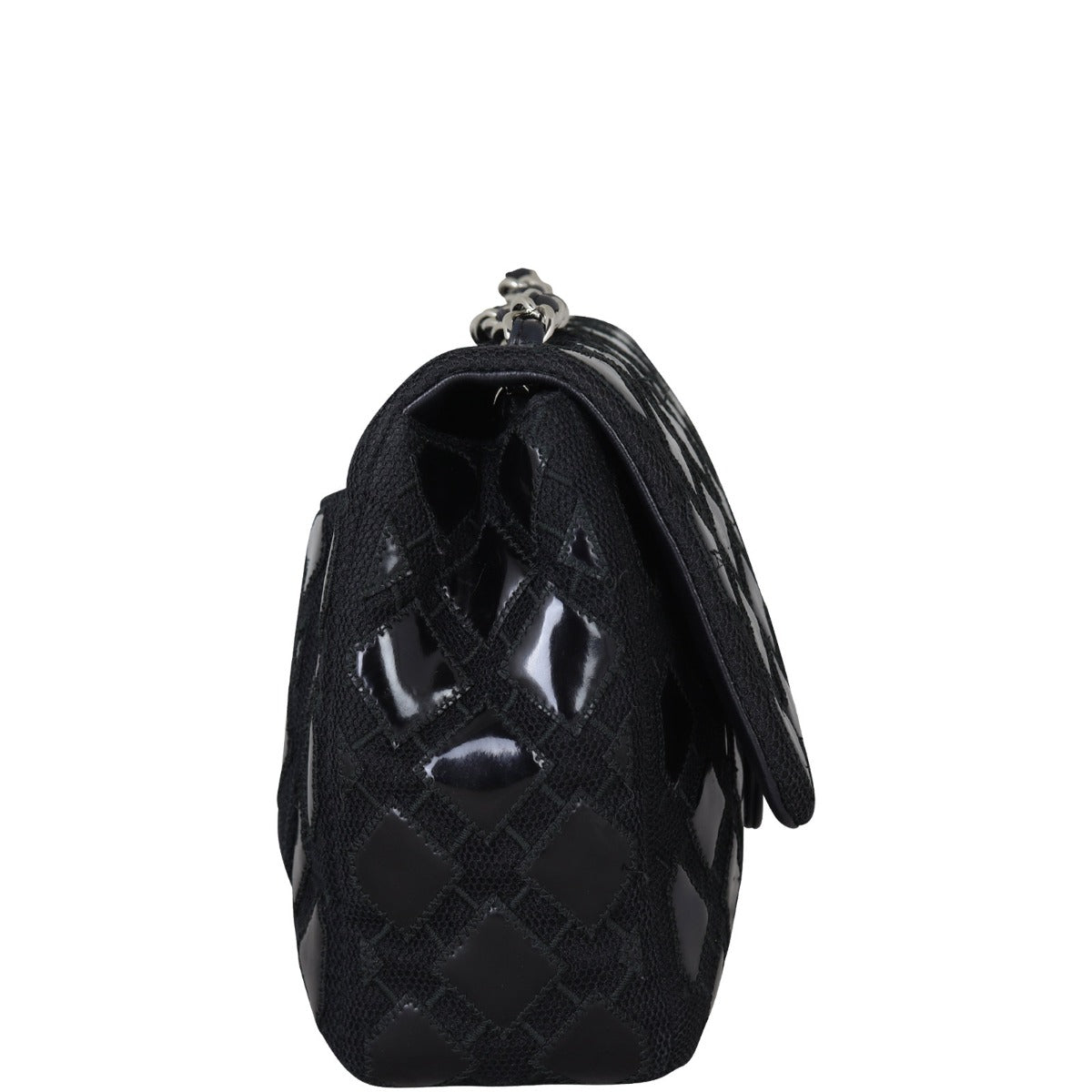 Chanel Classic Single Flap Jumbo Mesh Patent | 14 Series