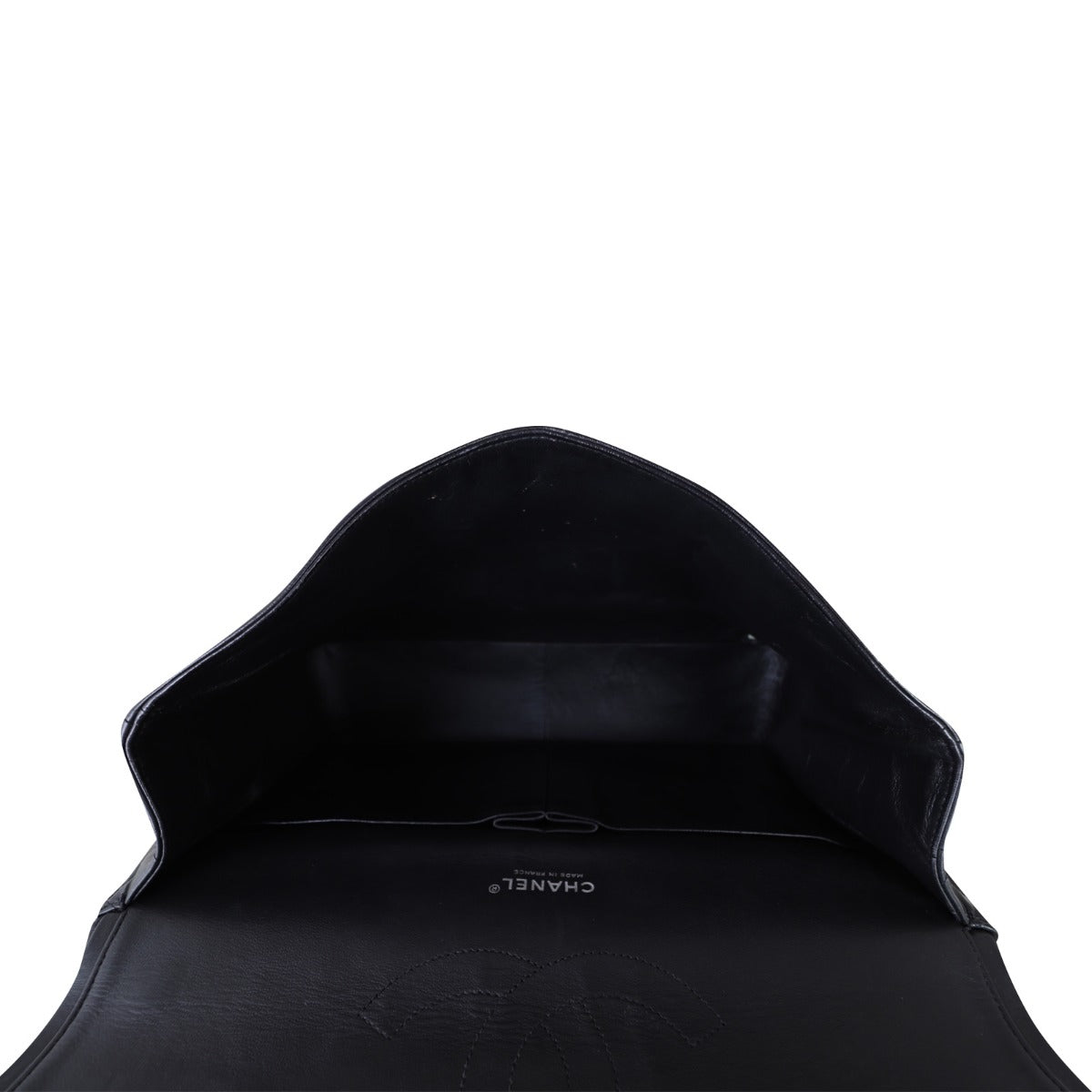 Chanel Classic Double Flap Maxi Patent |  Black Quilted Patent Leather