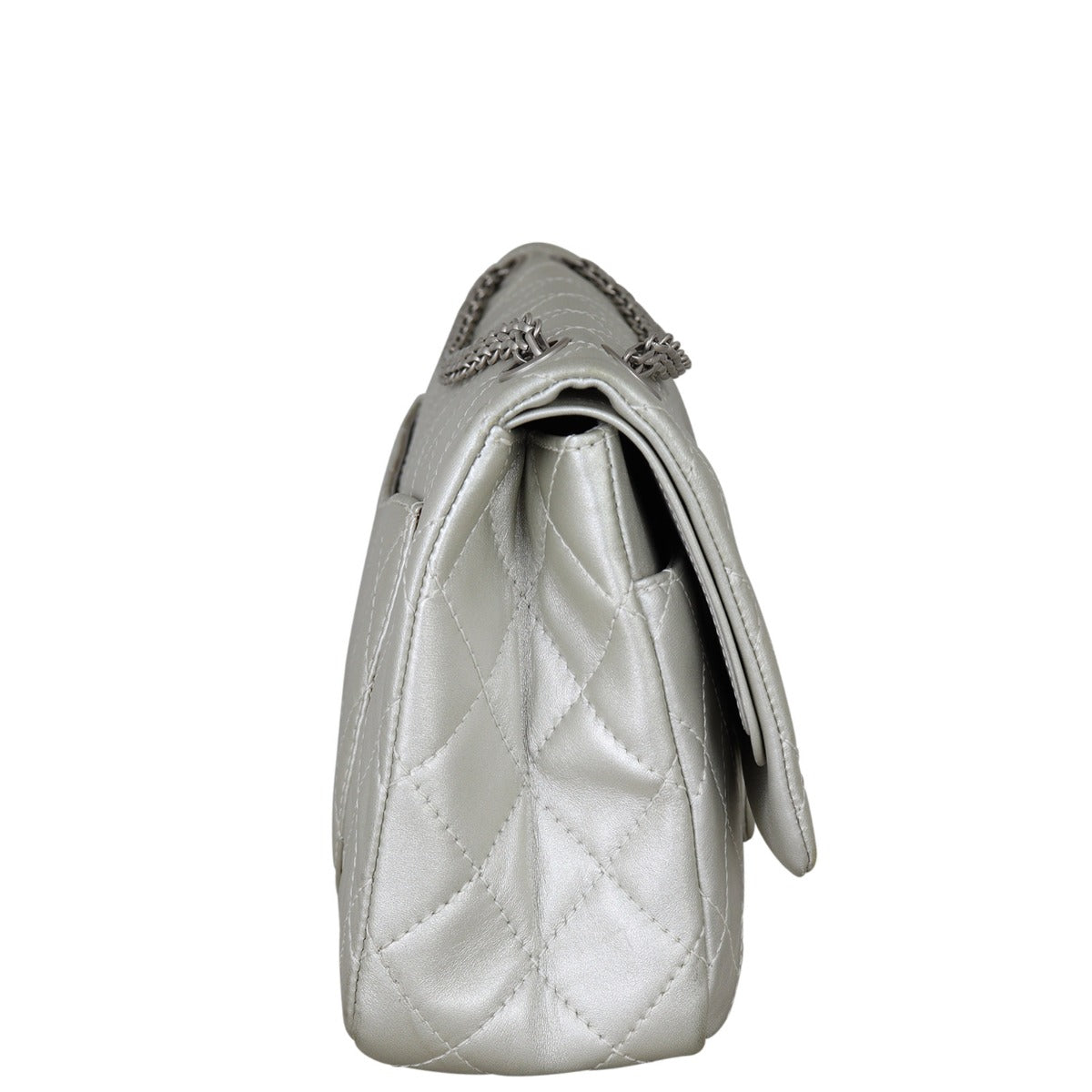 Chanel 2.55 Reissue 227 Double Flap Bag | Silver