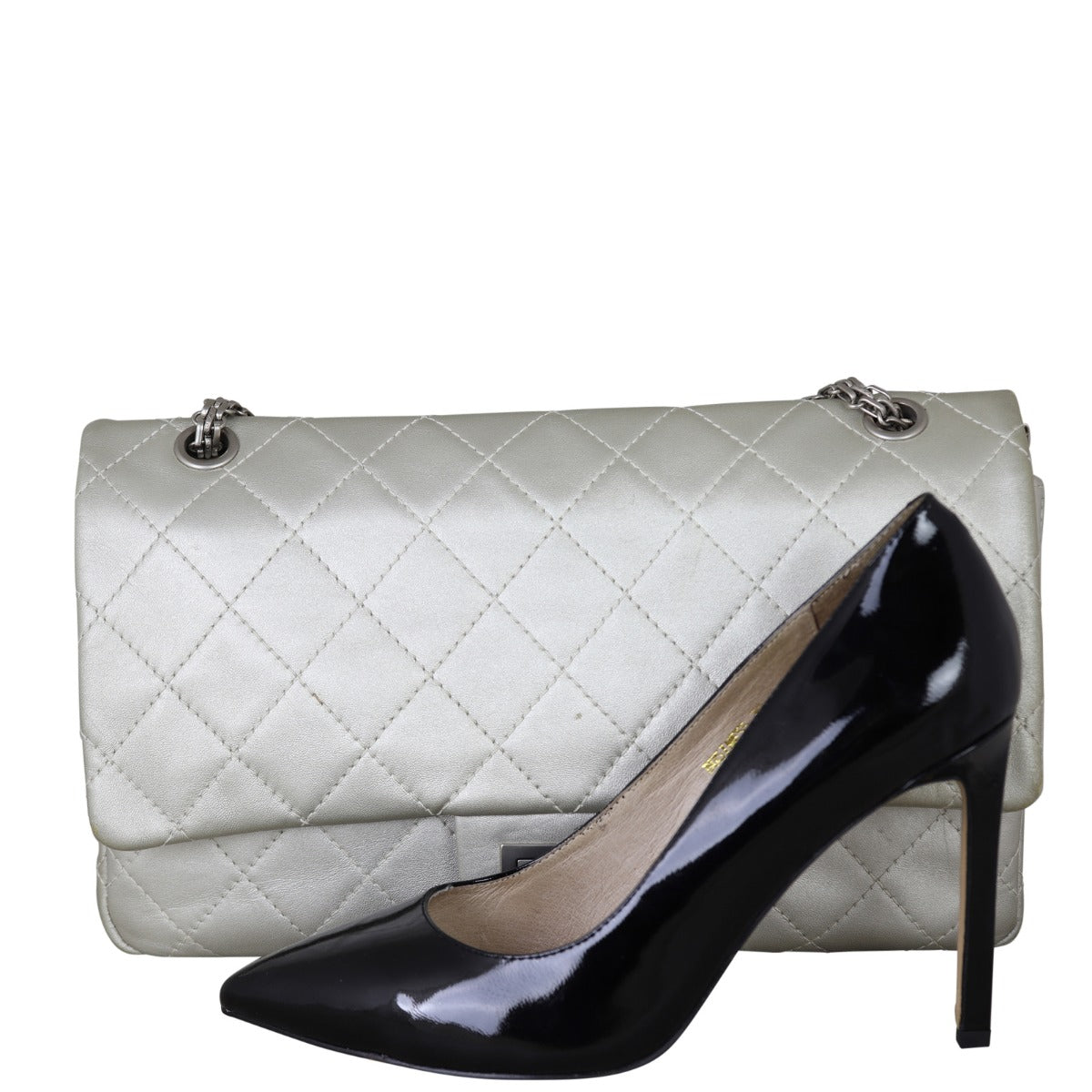 Chanel 2.55 Reissue 227 Double Flap Bag | Silver