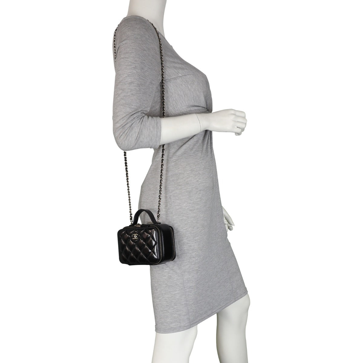 Chanel Vanity Case Chain Bag Mini Patent