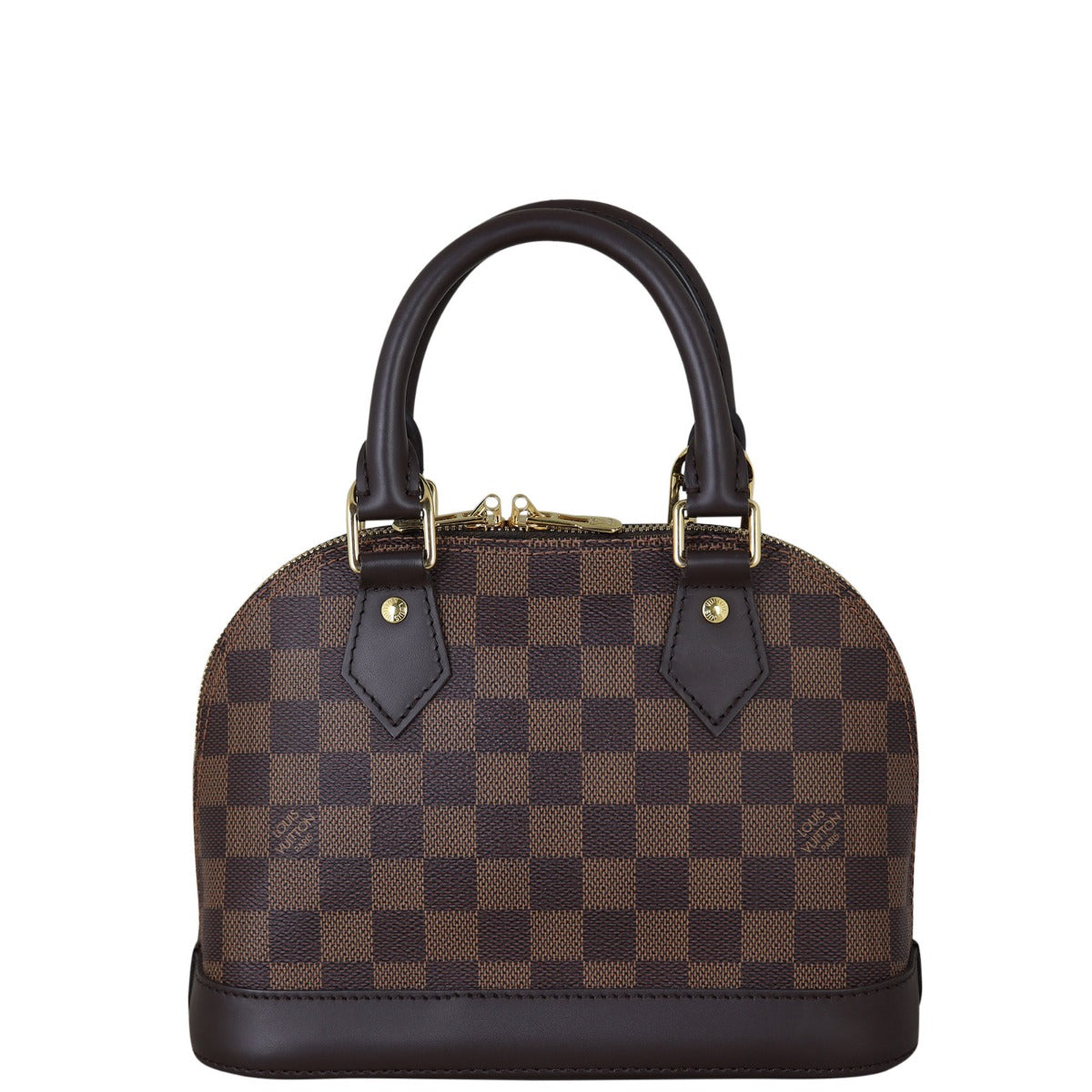 Louis Vuitton Alma BB Damier Ebene |  Calfskin Leather Trim