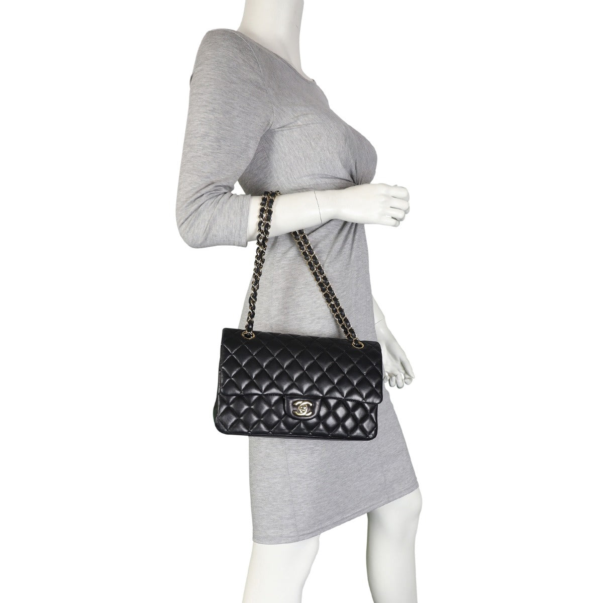 Chanel Classic Double Flap Medium | Black 19 Series