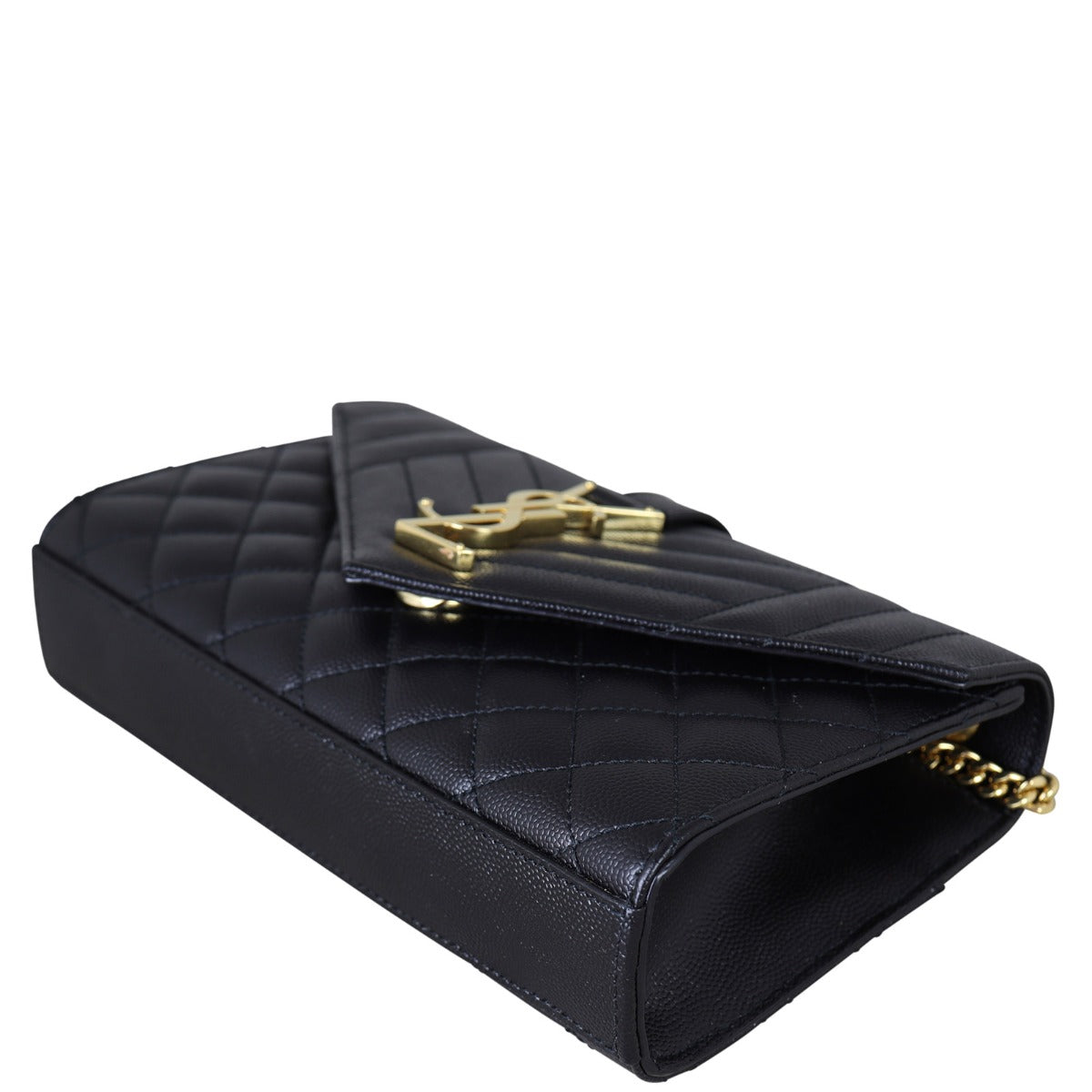 Saint Laurent Monogram Mix Matelasse Envelope Chain Bag Small