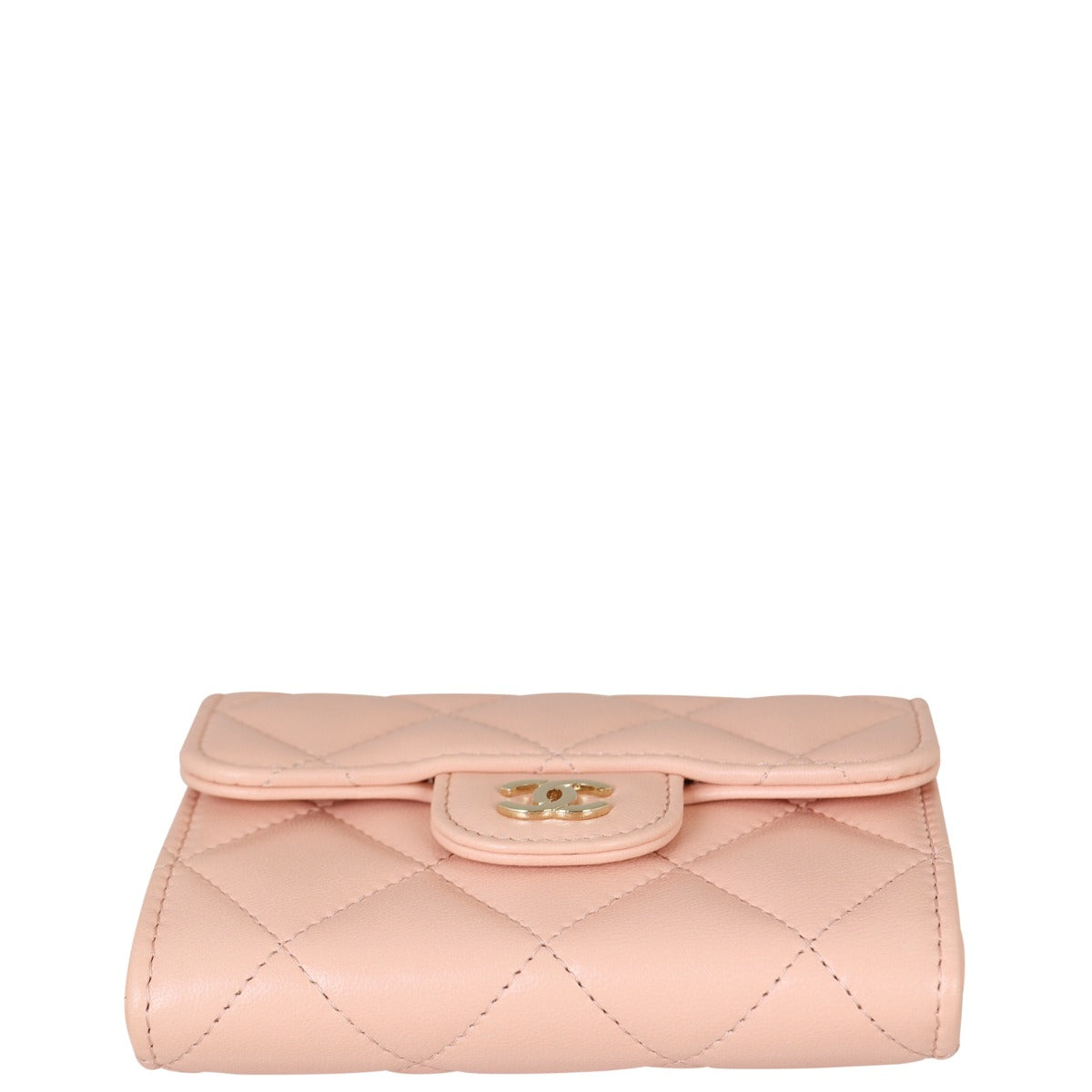 Chanel Classic Card Holder on Chain | Peach