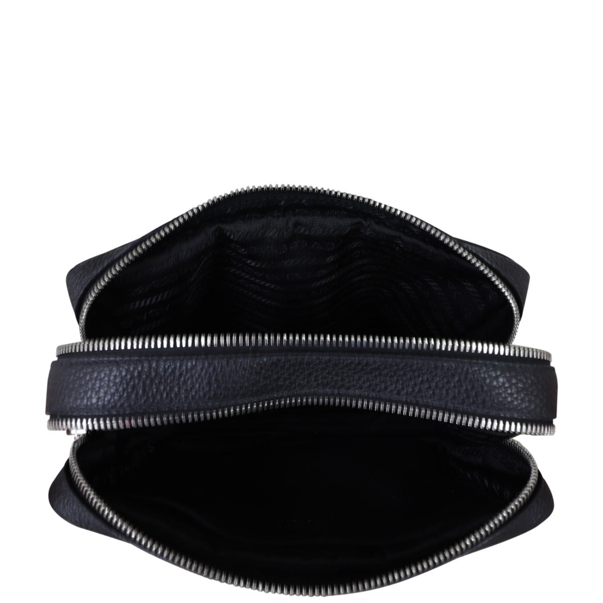 Prada Vitello Daino Double Zip Camera Bag