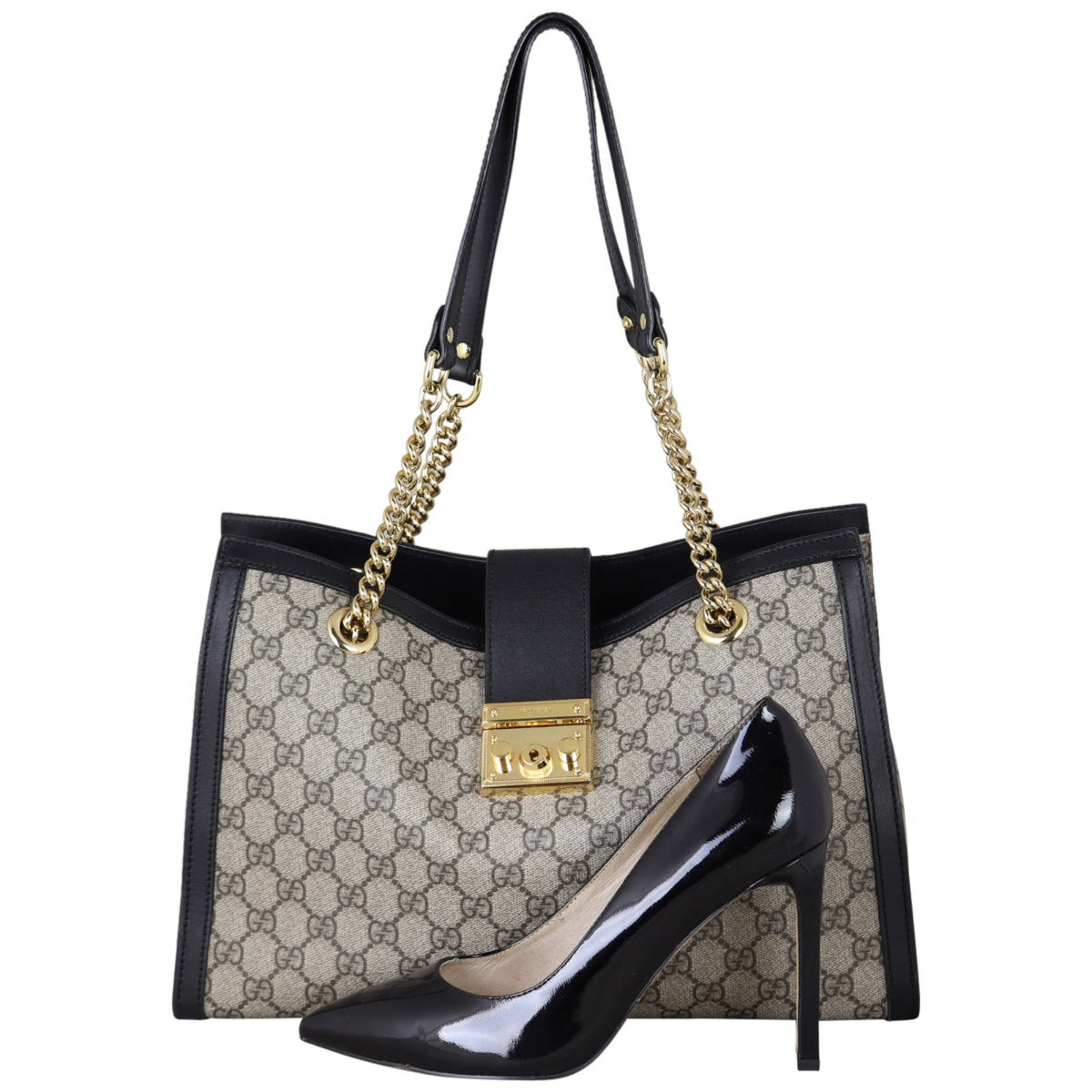 Gucci GG Supreme Padlock Tote Medium