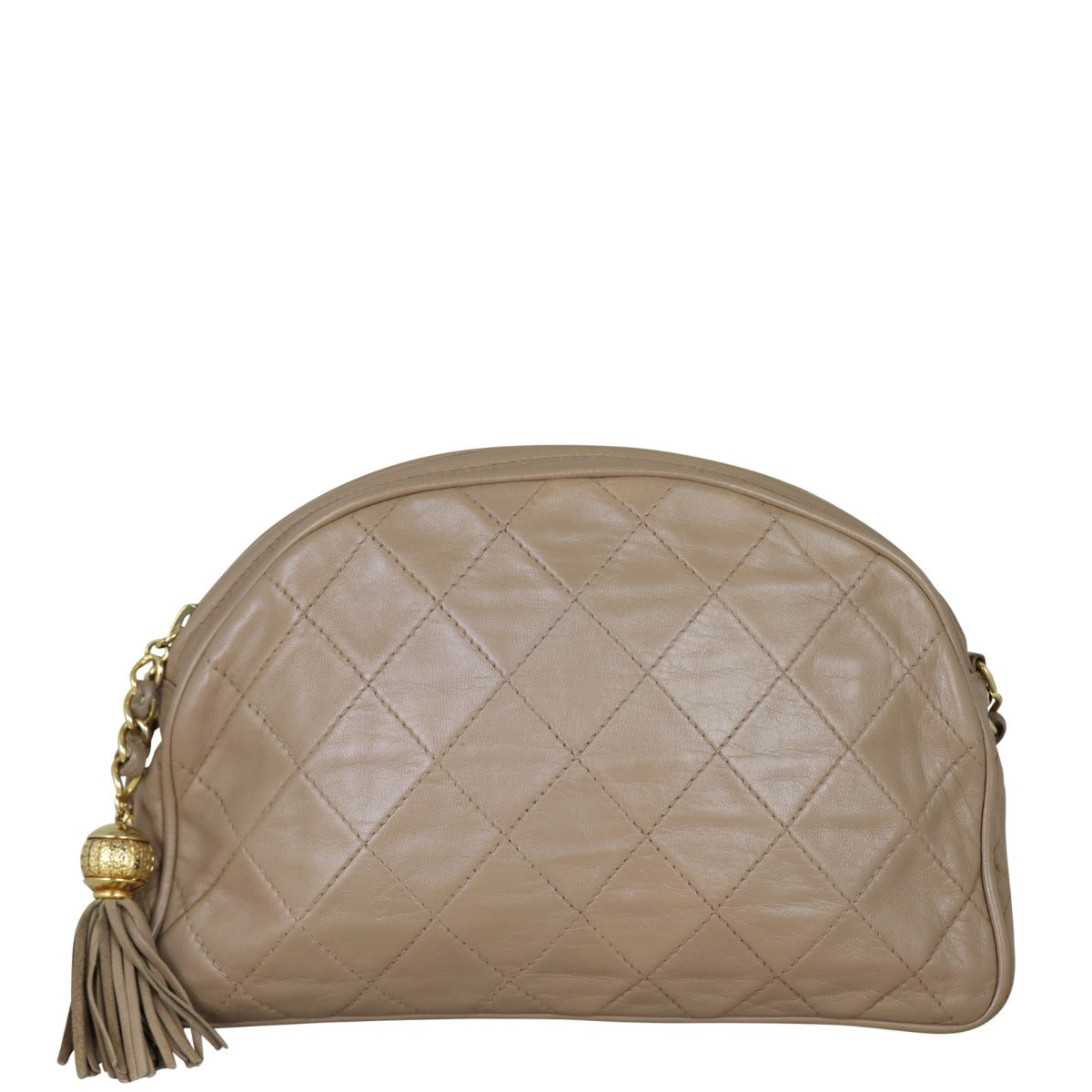 Chanel Vintage Camera Chain Bag | Dark Beige